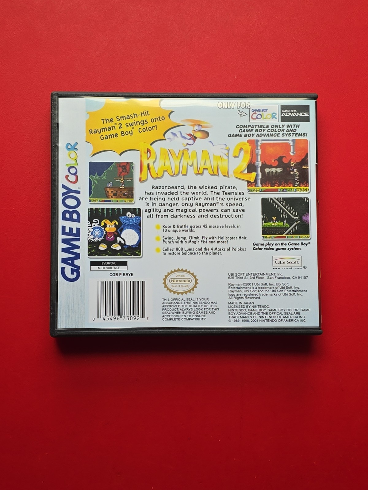 Rayman 2 Game Boy Color Nintendo GBC Authentic Saves – Harder Find