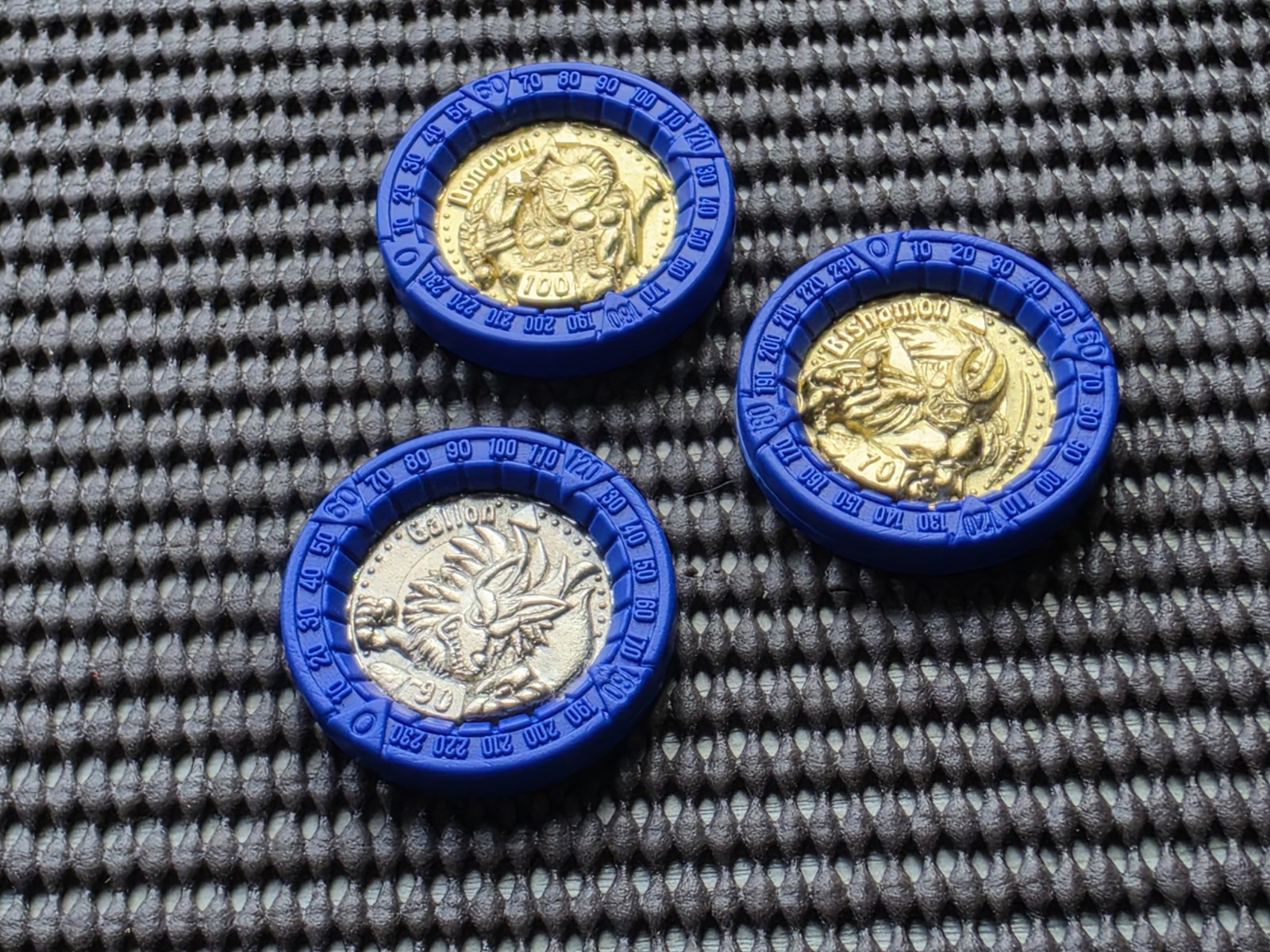 Vintage Capcom Vampire Hunter Darkstalkers Coins LOT 7 Rare Arcade Sega Saturn