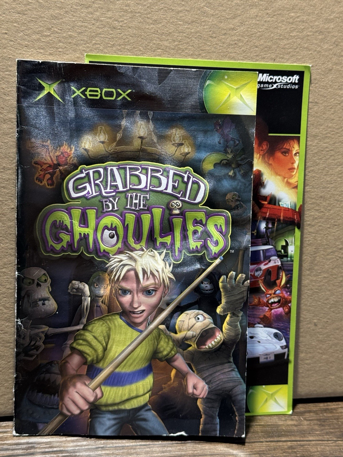 Grabbed by the Ghoulies (Microsoft Xbox, 2003) CIB Complete In Box w/ Manual
