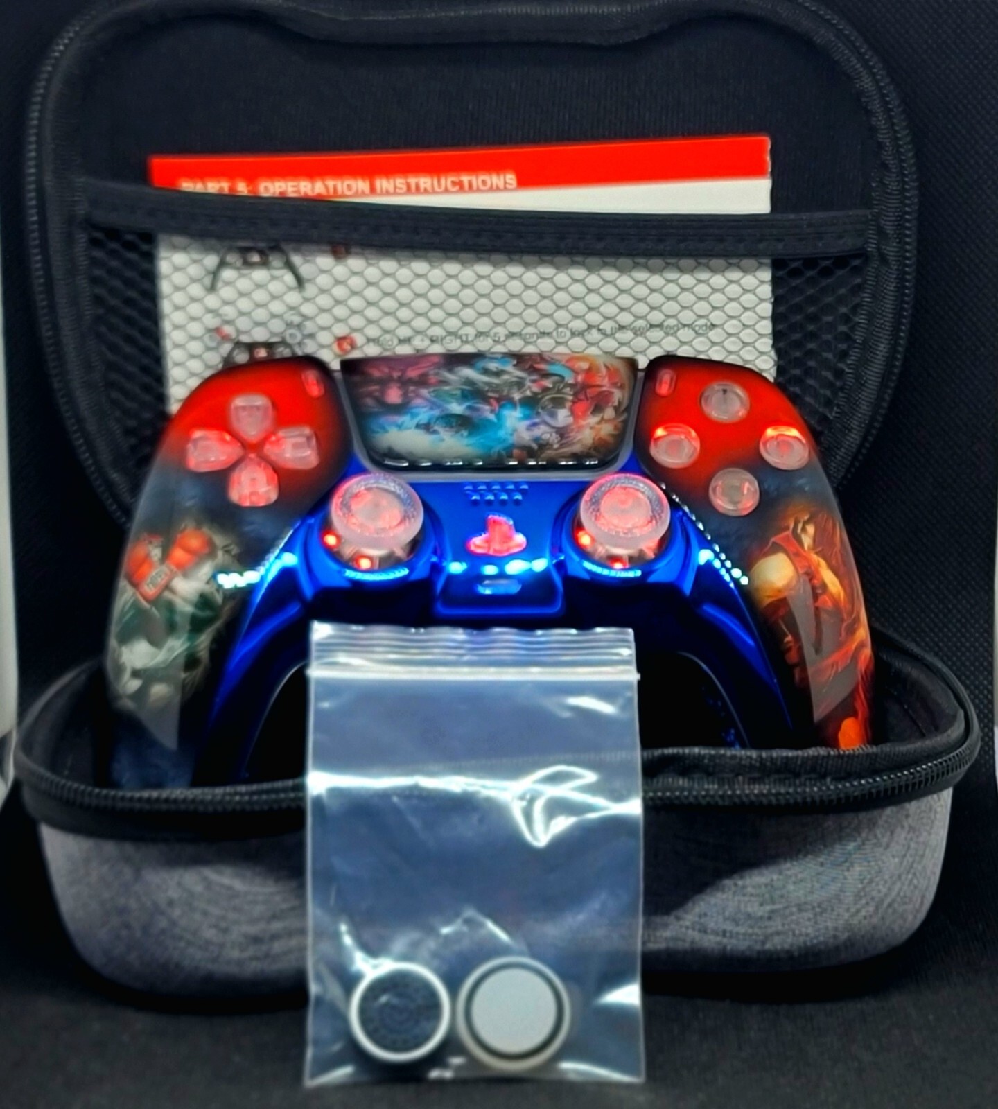 💥Exclusive💥 PS5 One Of One(Street Fighter) 🎮 With LED Kit And Case
