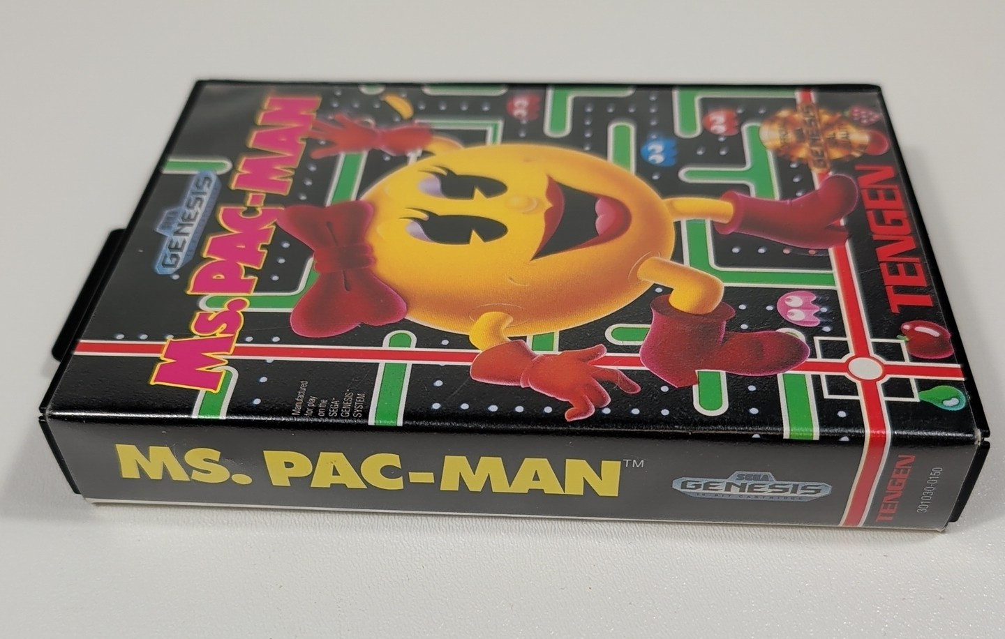 SEGA Genesis Ms. Pac-Man EMPTY Hard Clamshell Replacement Case