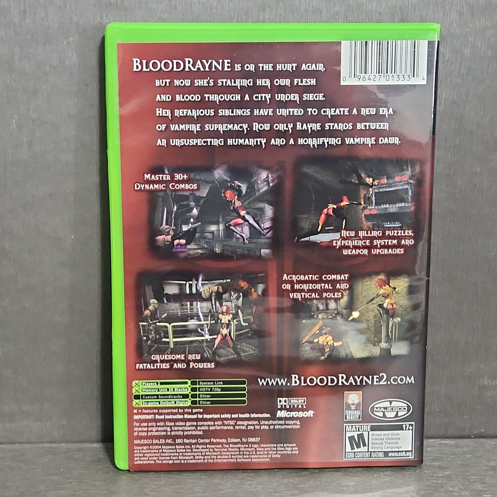 Blood Rayne BloodRayne 2 XBOX Game Original