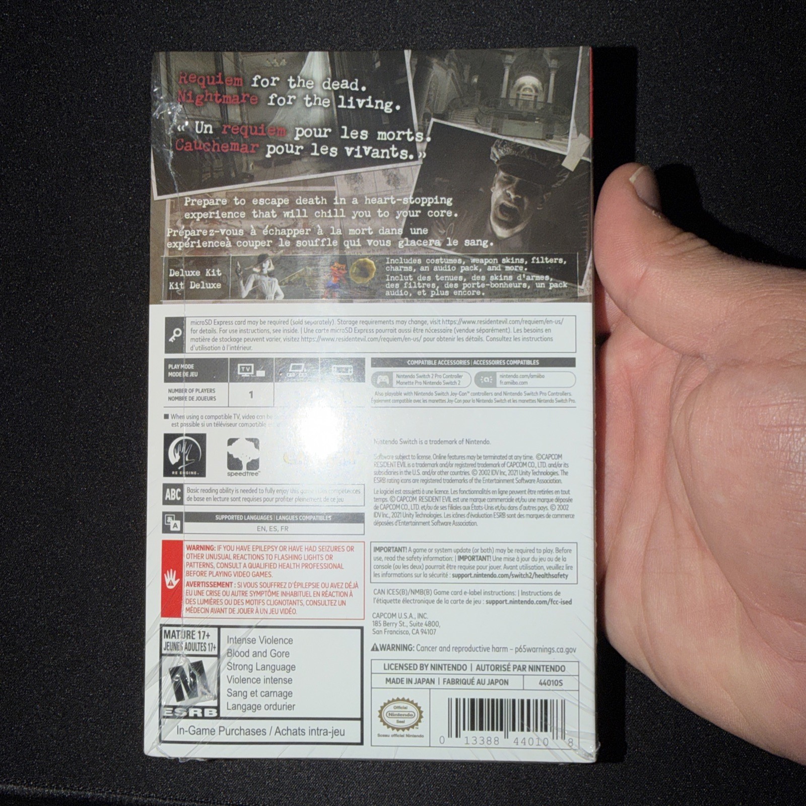 Resident Evil Requiem Deluxe Edition Steelbook (Game-Key Card) Nintendo Switch 2