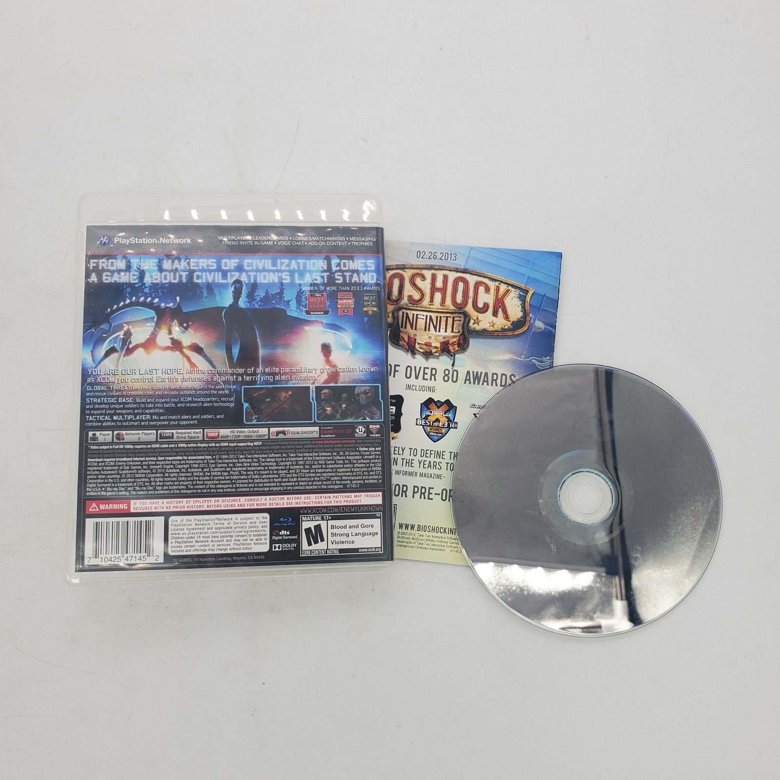 XCOM: Enemy Unknown Sony PlayStation 3 PS3 CIB Complete Manual