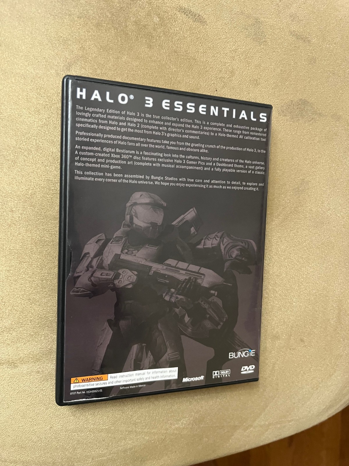 Halo 3: Essentials (Microsoft Xbox 360, 2 Disc Set) Complete CIB
