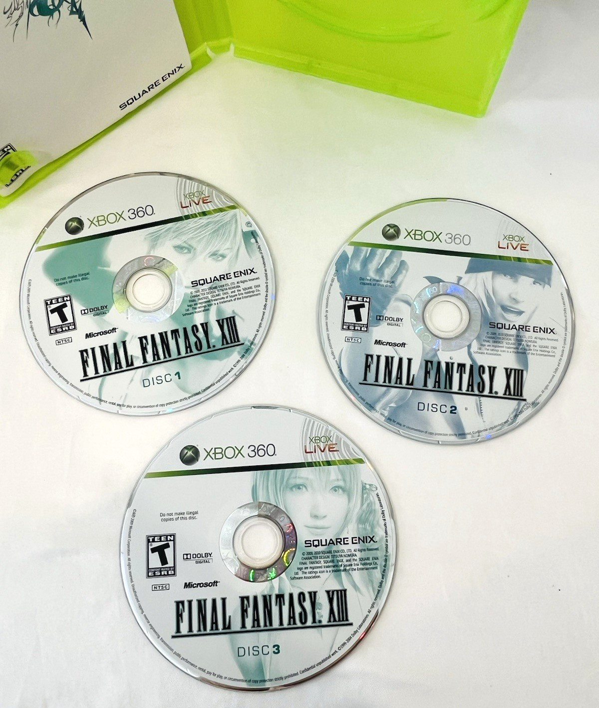 Final Fantasy XIII & XIII-2 Xbox 360 CIB w/Manuals & Discs Works