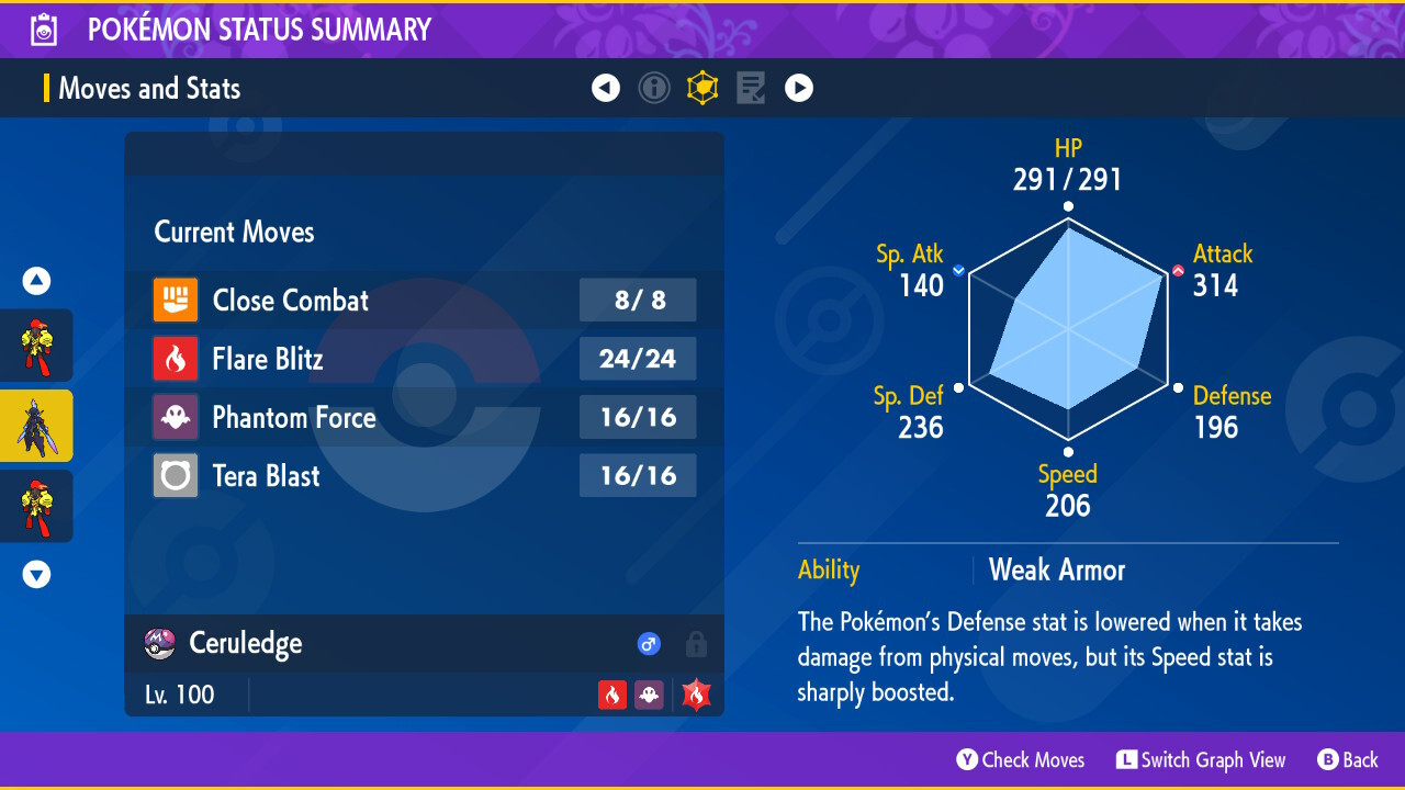 ✨ Shiny ✨ 6IV Ceruledge Armarouge with HA + Master Balls Pokemon Scarlet Violet