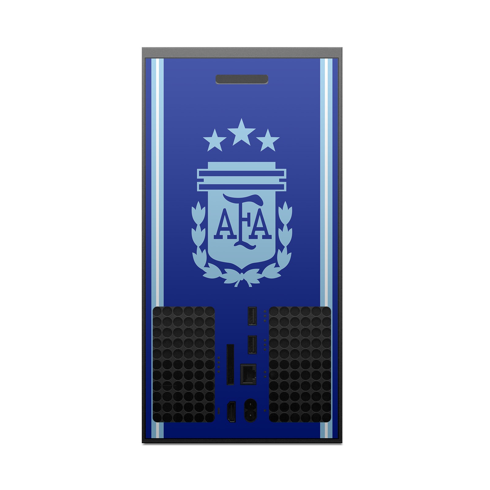 ARGENTINA FOOTBALL TEAM 2024/25 CREST KIT VINYL SKIN FOR XBOX SERIES X CONSOLE