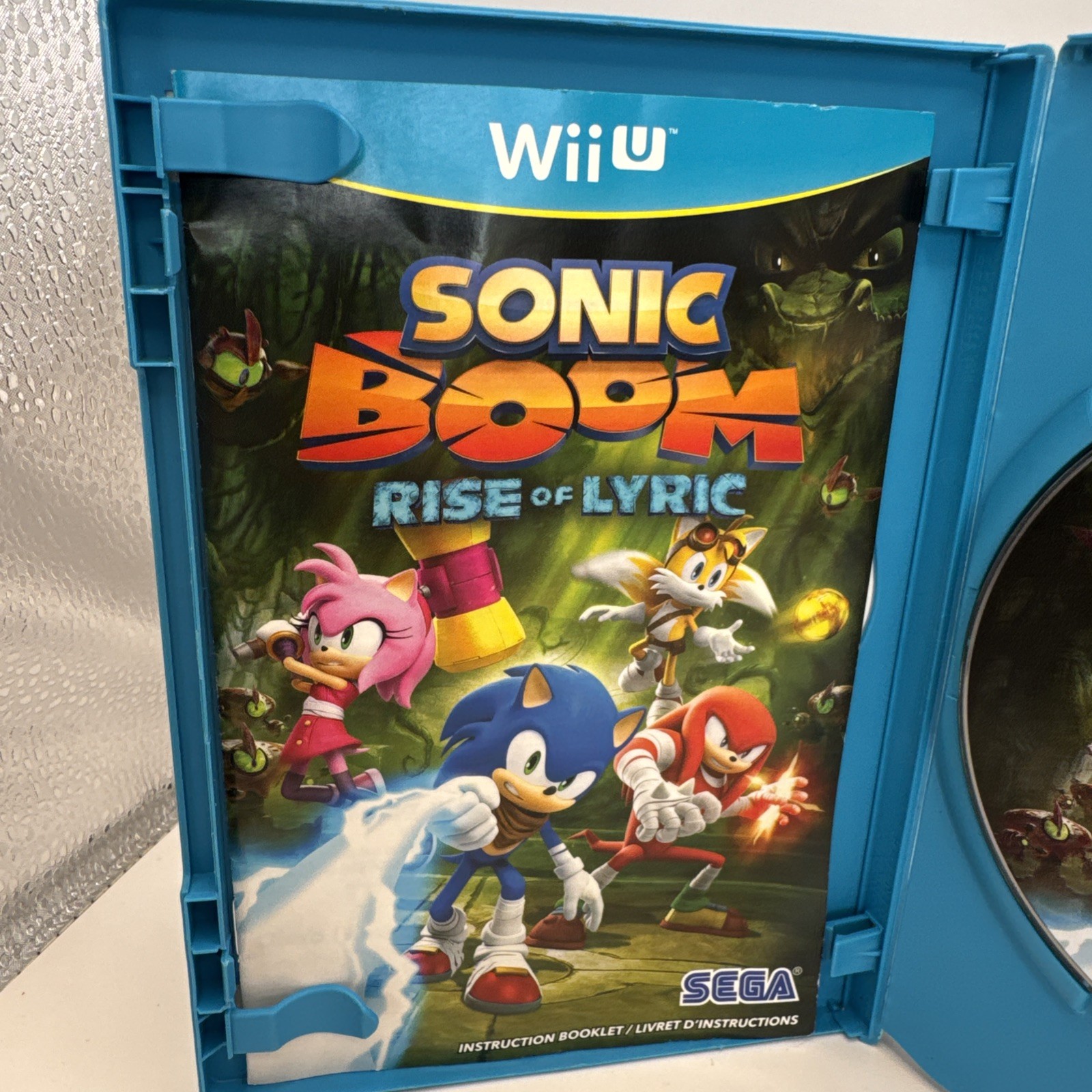 Sonic Boom: Rise of Lyric for Nintendo Wii U (2012) w / Case – Manual