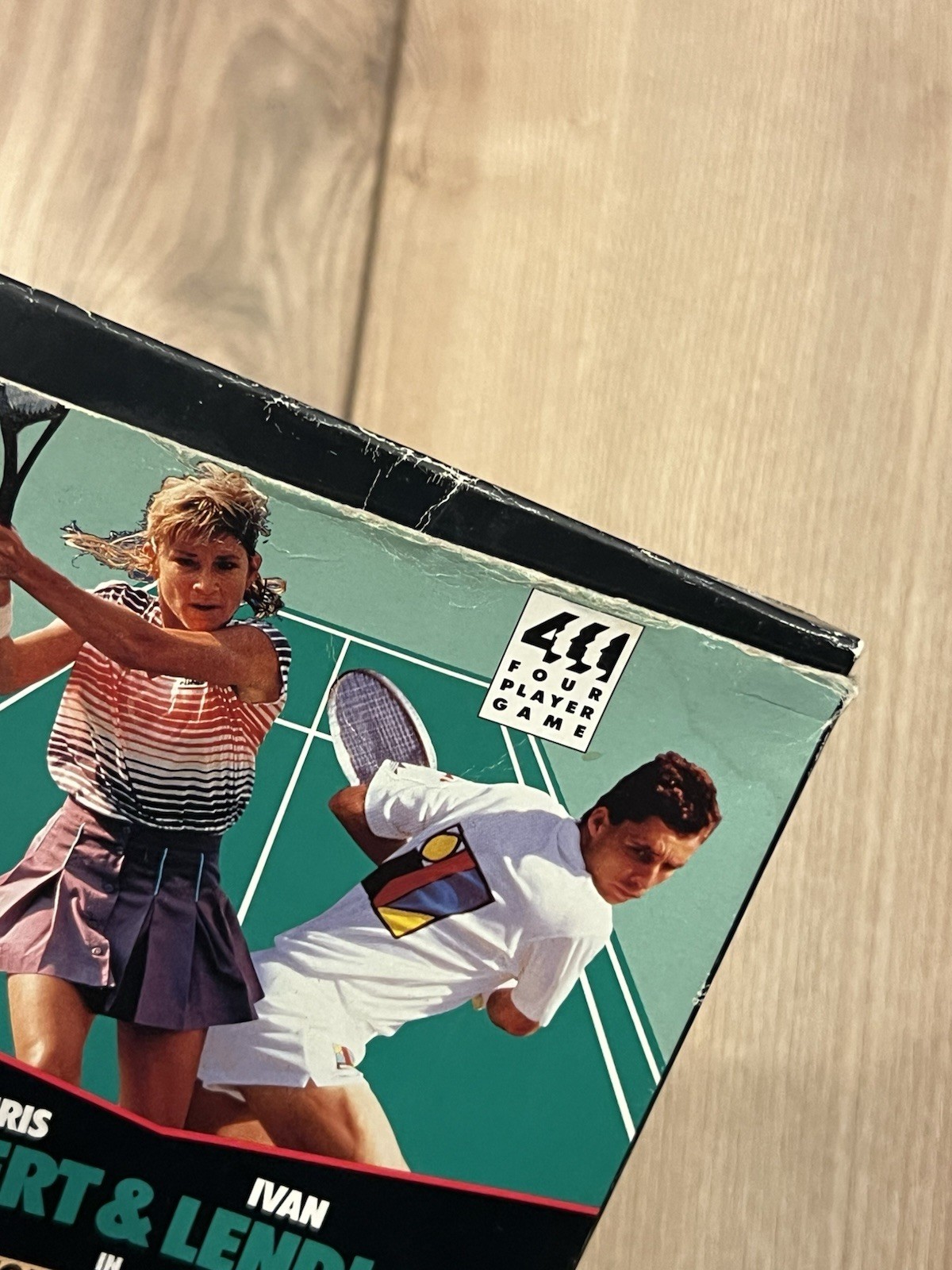 Chris Evert & Ivan Lendl in Top Players Tennis (Nintendo NES, 1989) CIB Tested