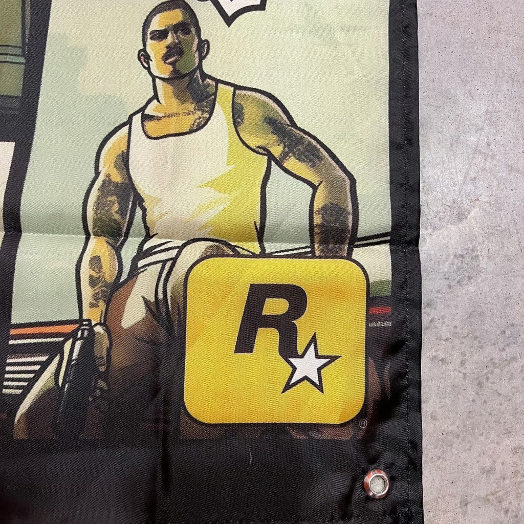 GTA San Andreas Custom Wall Flag Banner Tapestry 2 x 3 Ft, PS2