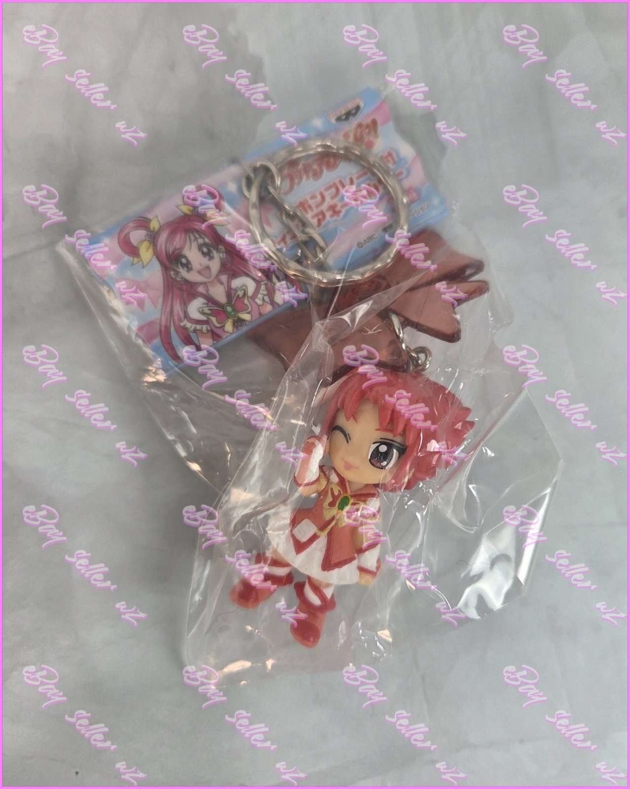 Cure Rouge Ribbon Plate Figure Keychain Strap Pretty Cure Yes Precure 5 Go Go