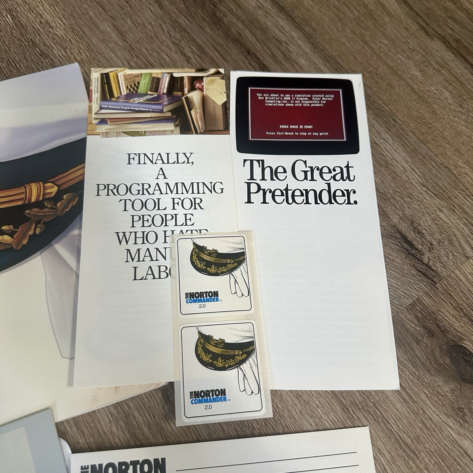 Norton Commander 2.0 IBM PC With The Original Box And The Manual 1988 Computing