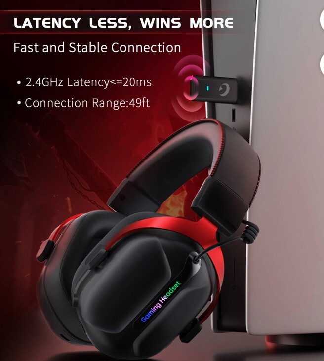 NEW Wireless Gaming Headphones PC PS4 PS5 Mac Nintendo Switch Bluetooth 5.2 NIB