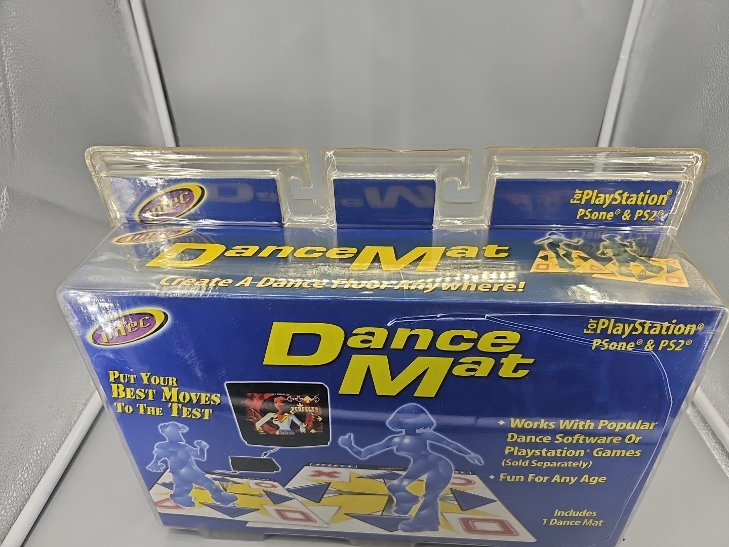 NEW Partial Open Intec Dance Mat for PS2 and PS1 Complete In Box