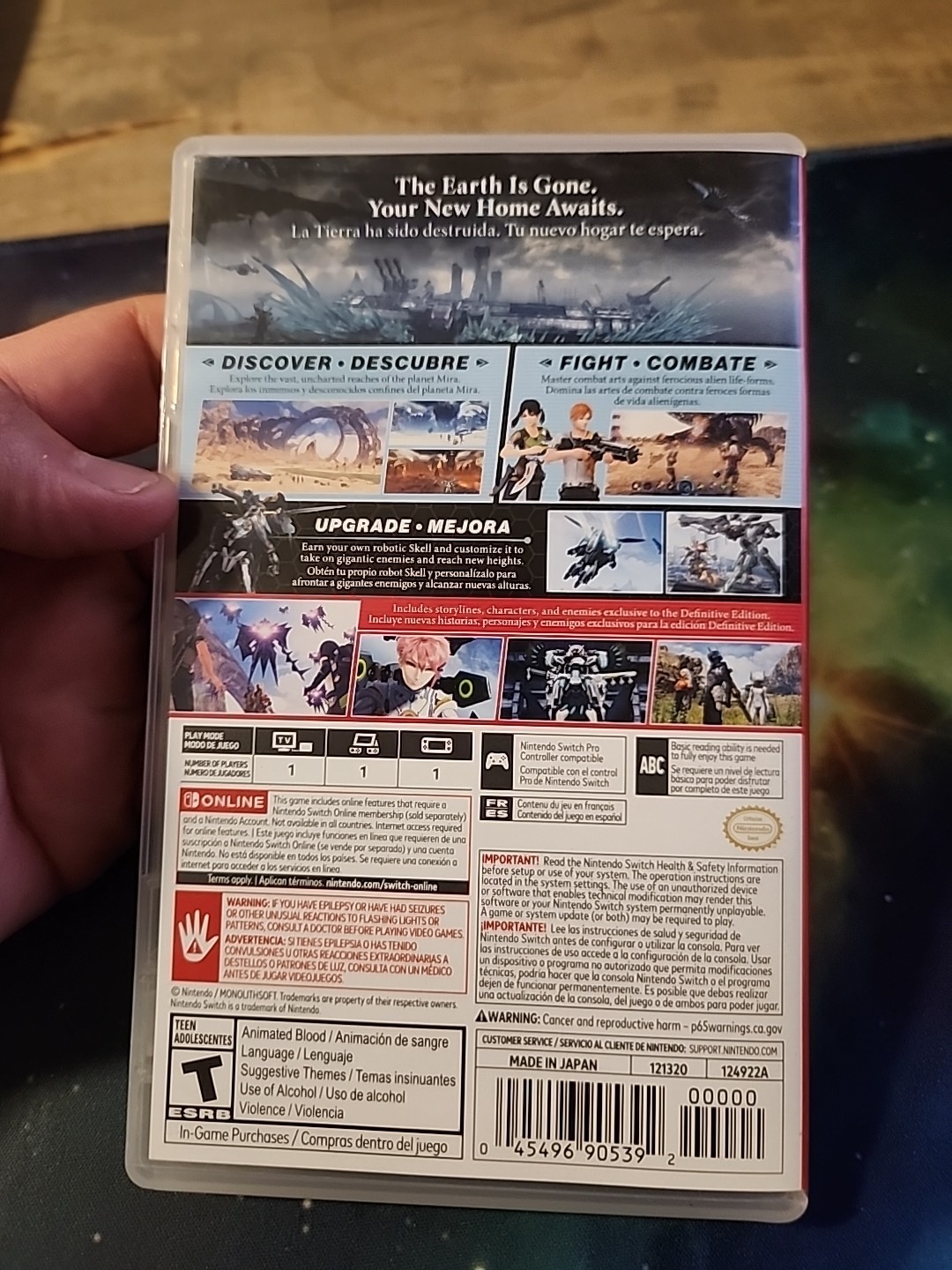 Original Box Case ONLY Nintendo Switch Xenoblade Chronicles X Definitive Edition