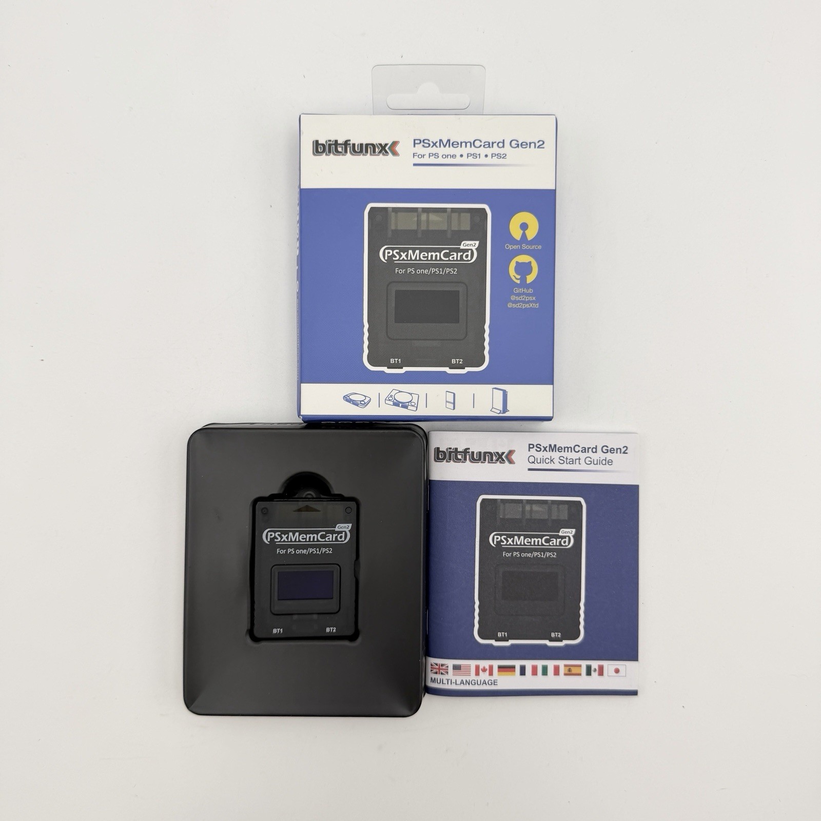 BitFunx PSxMemCard Gen2 SD2PSX Memory Card For PS1/PS2 SD Card Reader