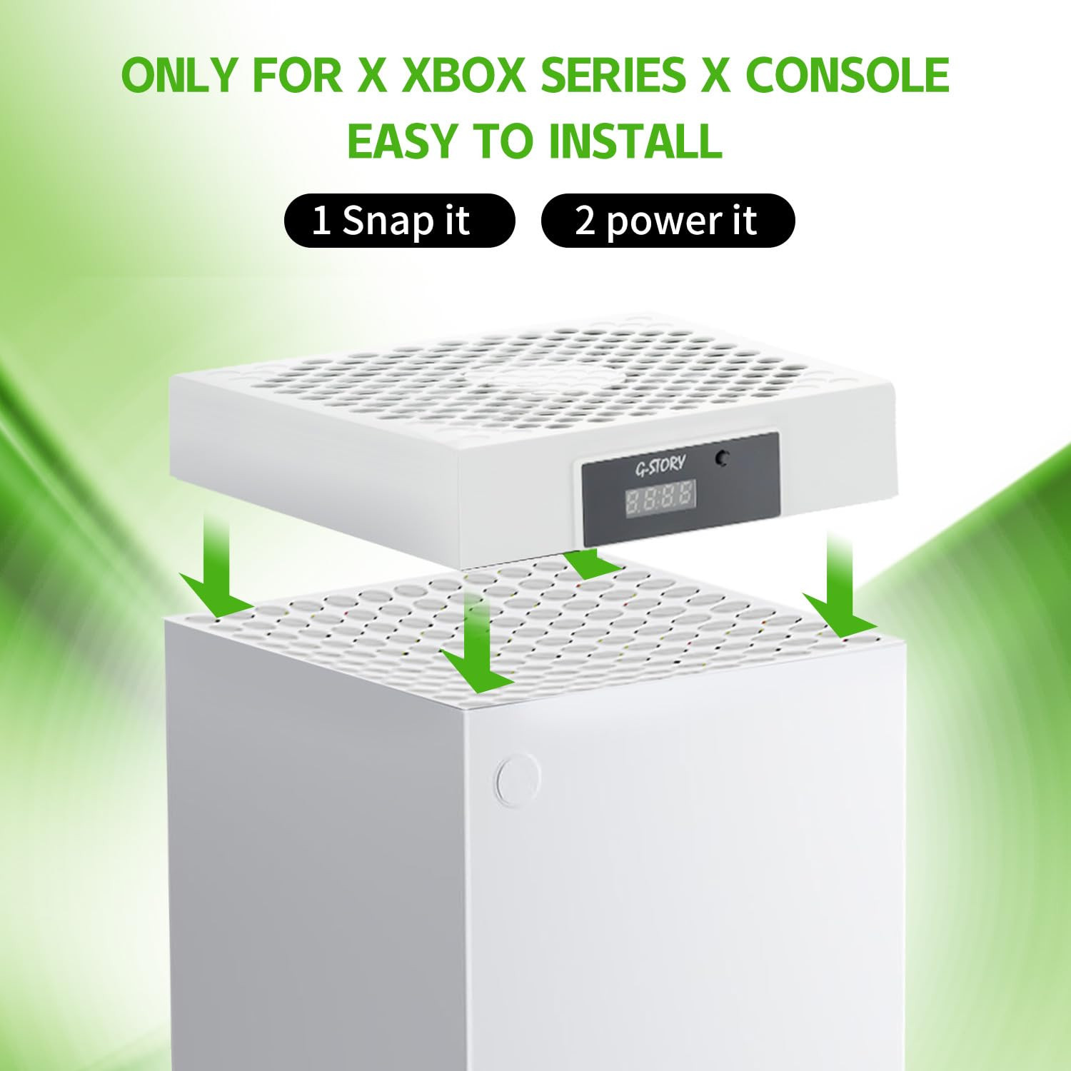 Cooling Fan for Xbox Series X with Automatic Fan Speed Adjustable