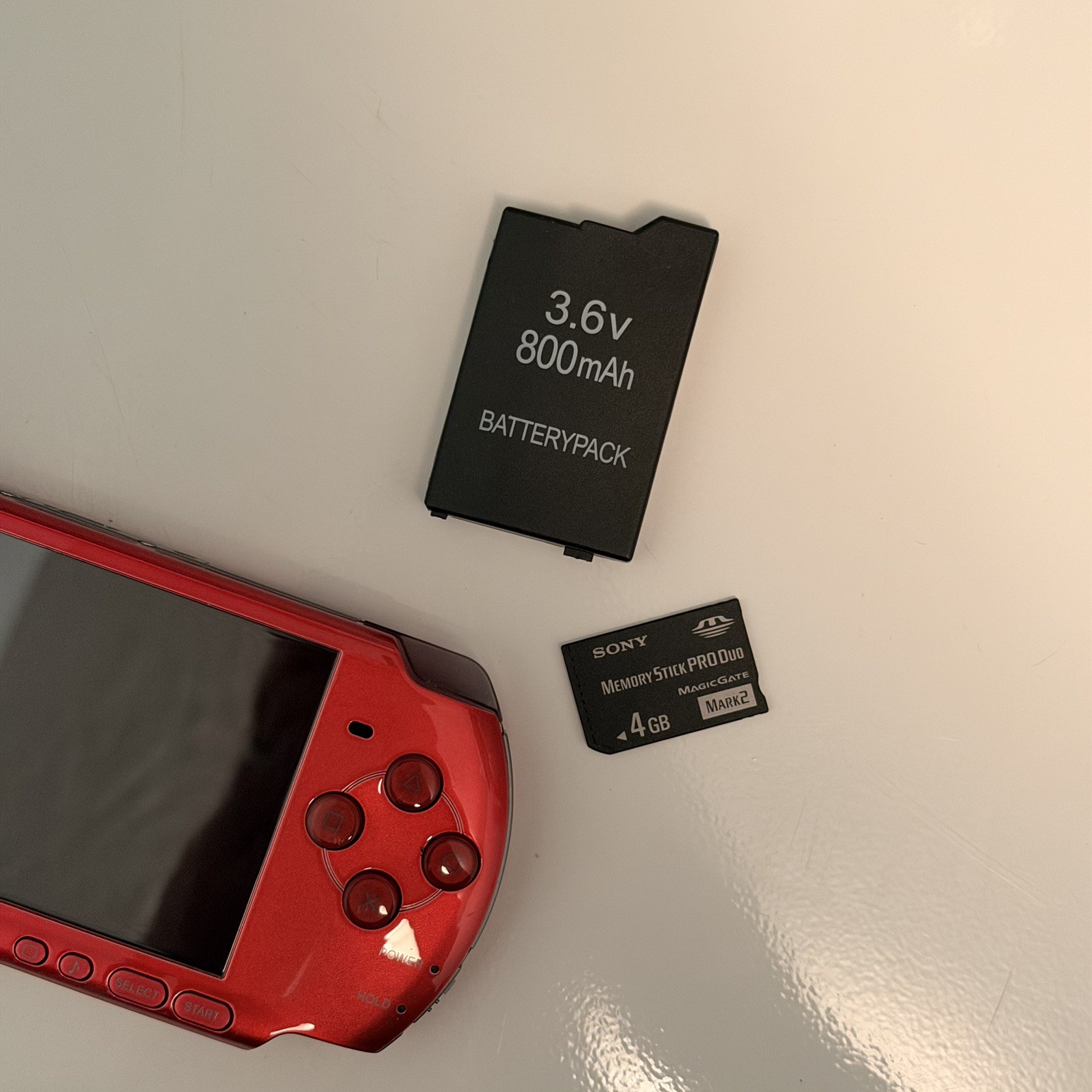 Sony PSP 3000 Radiant Red (Region Free) – Tested Working + New Battery & Storage