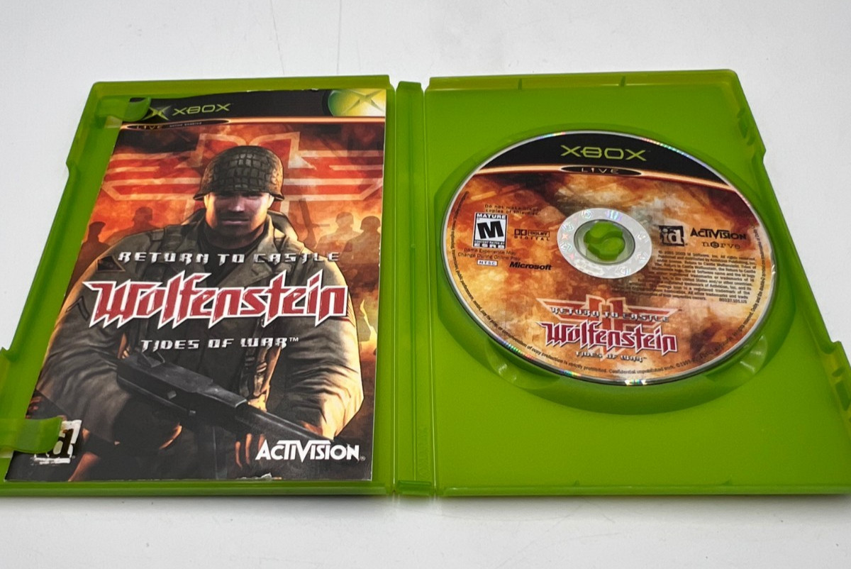 Return to Castle Wolfenstein Tides of War Xbox Complete CIB Tested Authentic