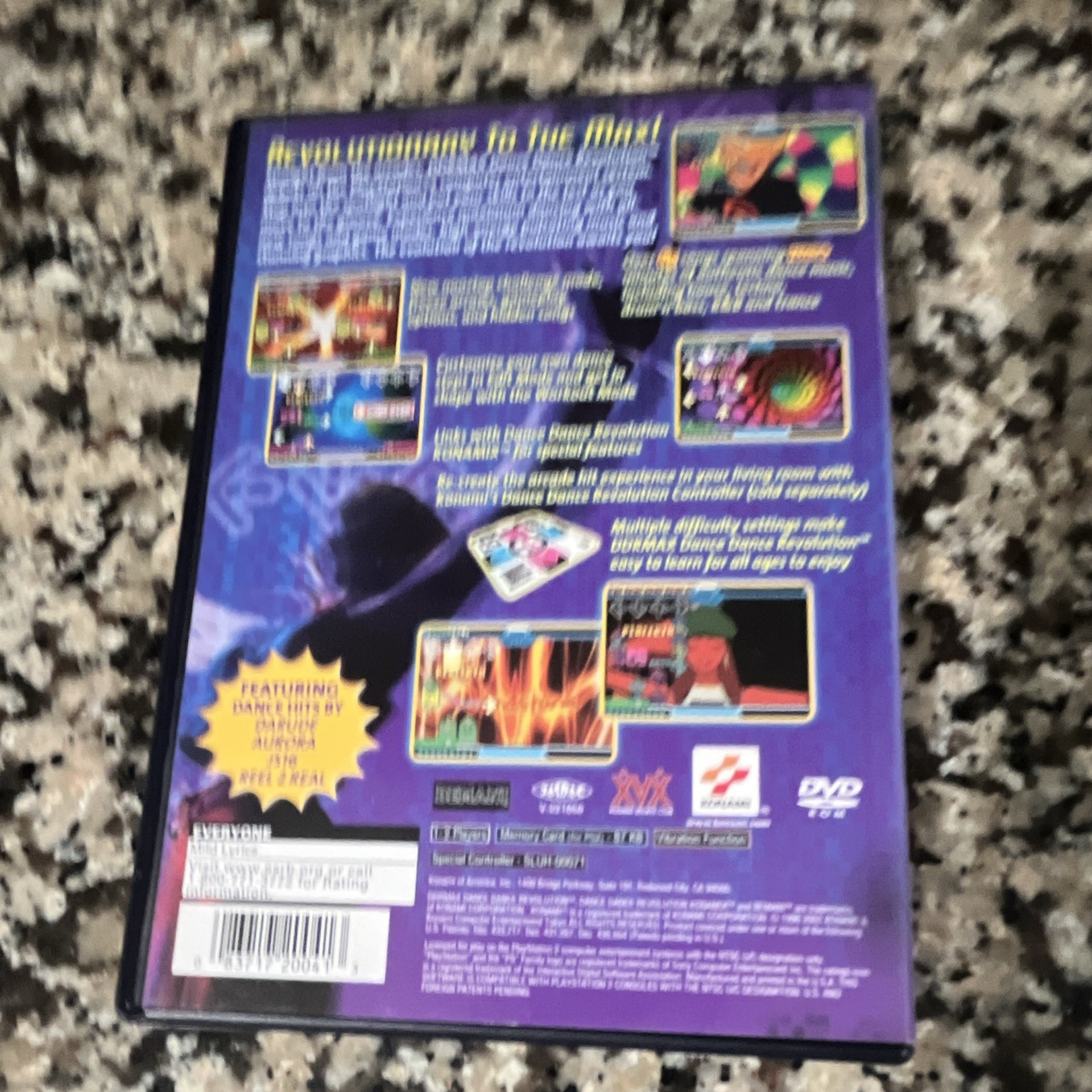 Konami DDRMAX: Dance Dance Revolution Sony PlayStation 2 PS2 (2001) w/ Manual