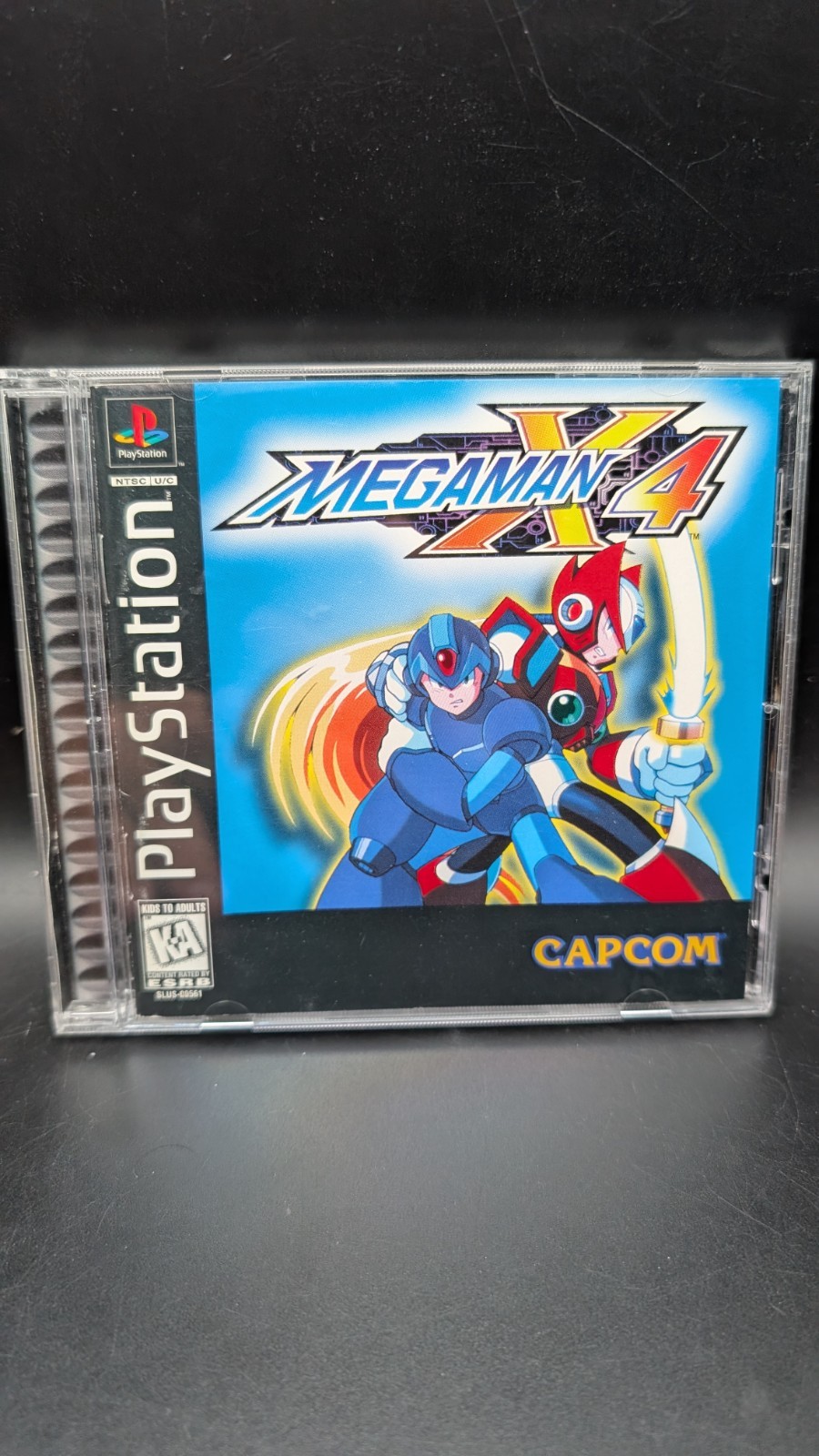 Mega Man X4 (Sony PlayStation 1, 1997) Complete With Manual Disk amazing Shape