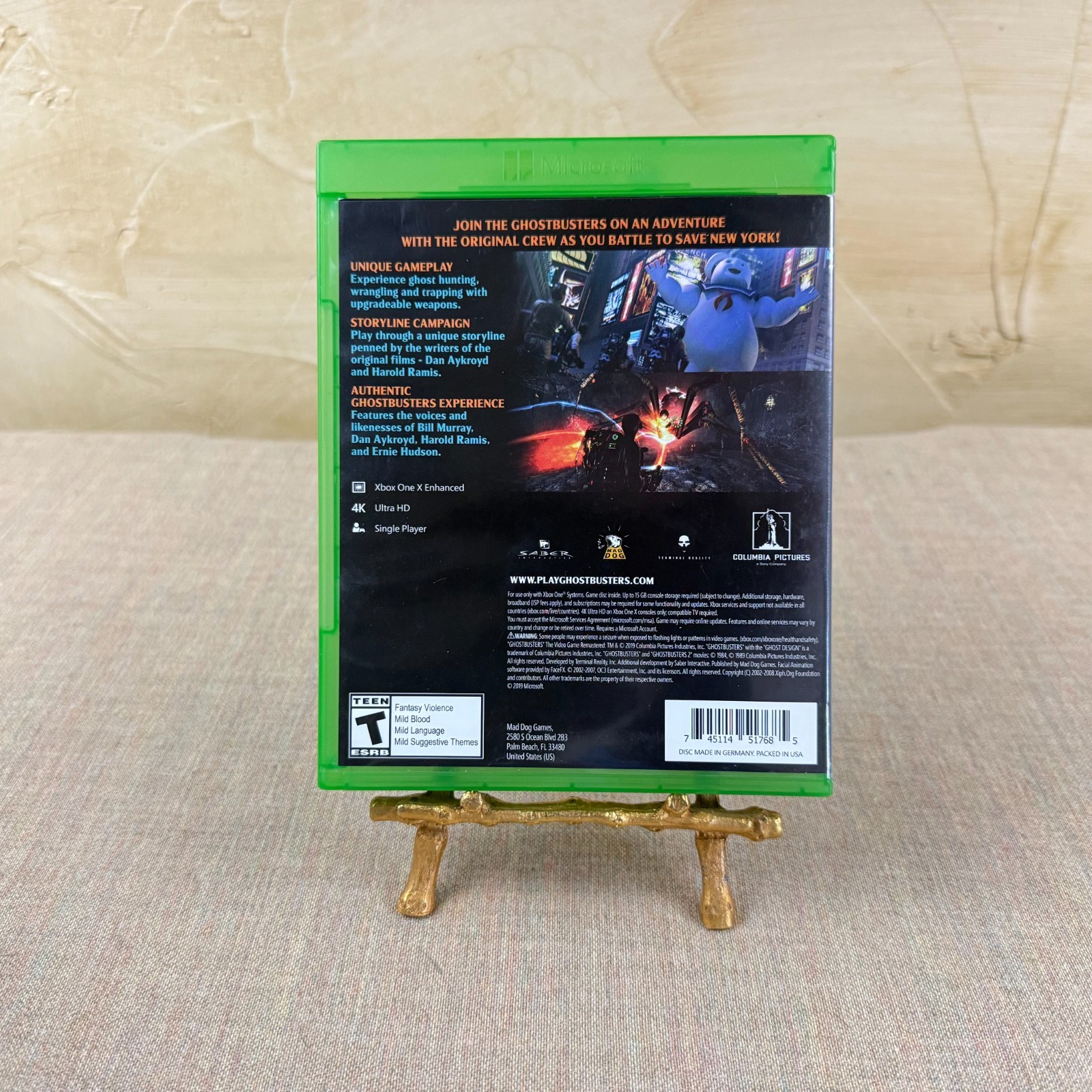 Ghostbusters Video Game Remastered Xbox One Tested Original Case
