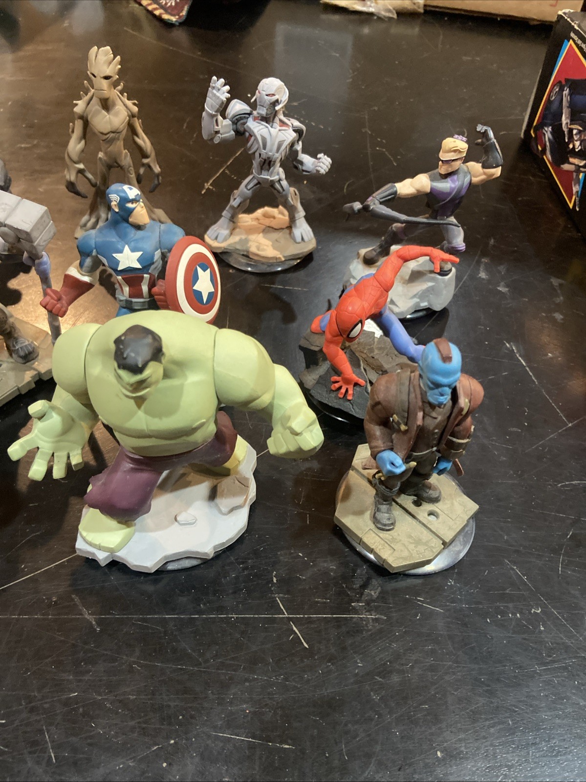 Lot of 7 Avengers Marvel Disney Infinity 2.0 Figures – Hulk Thor Spider Man Etc