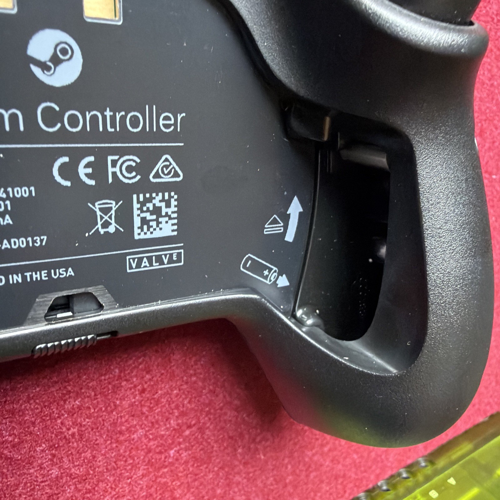Steam Controller, Model, 1001, Battery Tested, Powers On, No Dongle