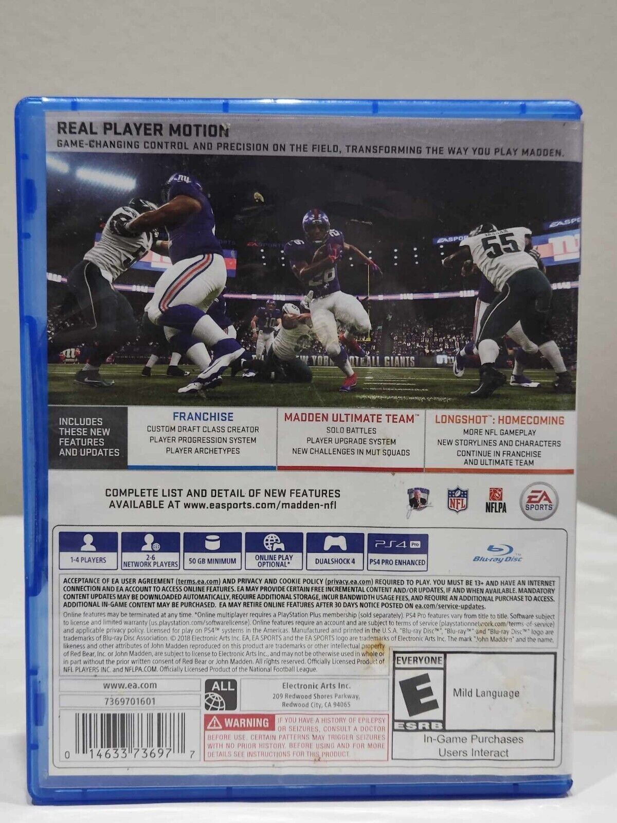 Madden NFL 19 (PlayStation 4, 2018) PS4 Gridiron Glory Awaits! –  Fast Shipping