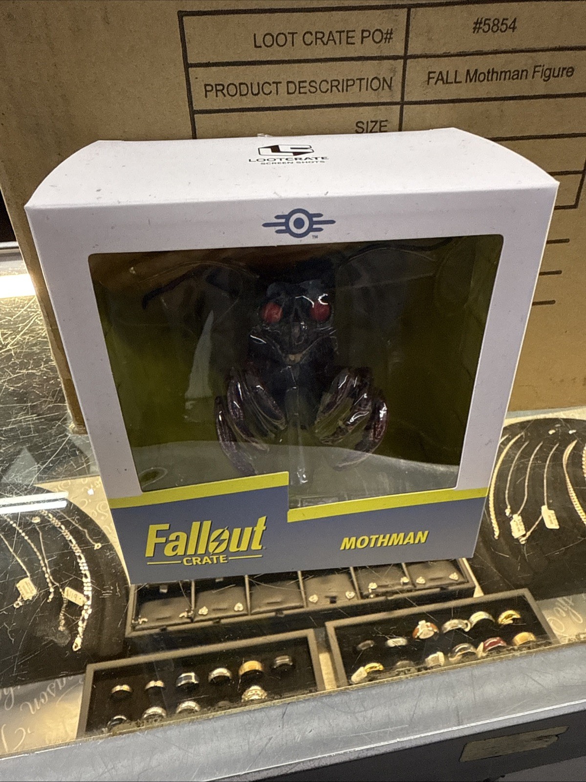 Loot Crate Fallout ScreenShots Mothman Figure Figurine Bethesda NIB Rare