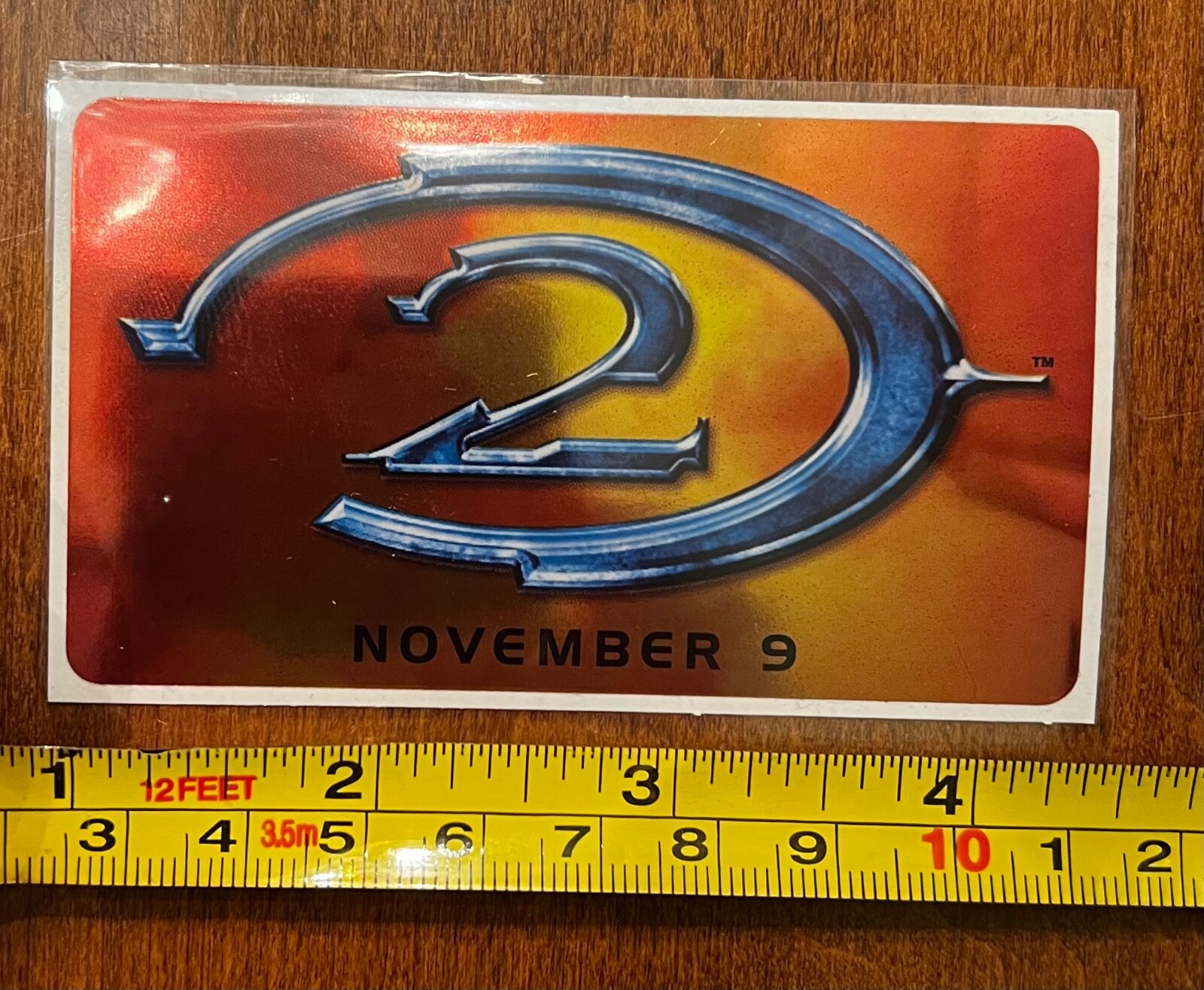 Foil Shiny Halo 2 Sticker Decal Microsoft XBOX 360 XBOX One Rare NOV 9 Authentic