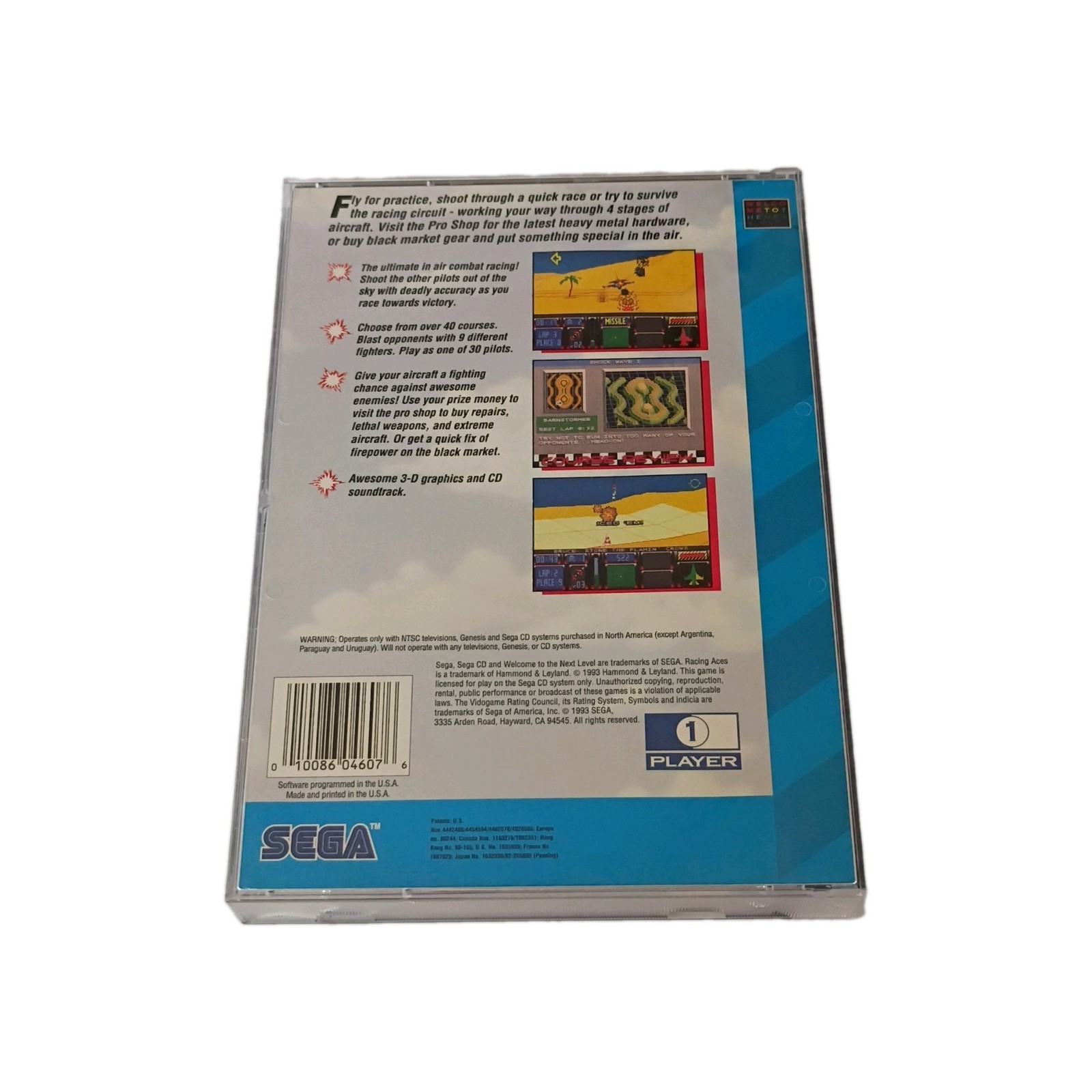 SEGA Racing Aces (Sega CD) 1993 NTSC-U/C (US/Canada) GA Rated