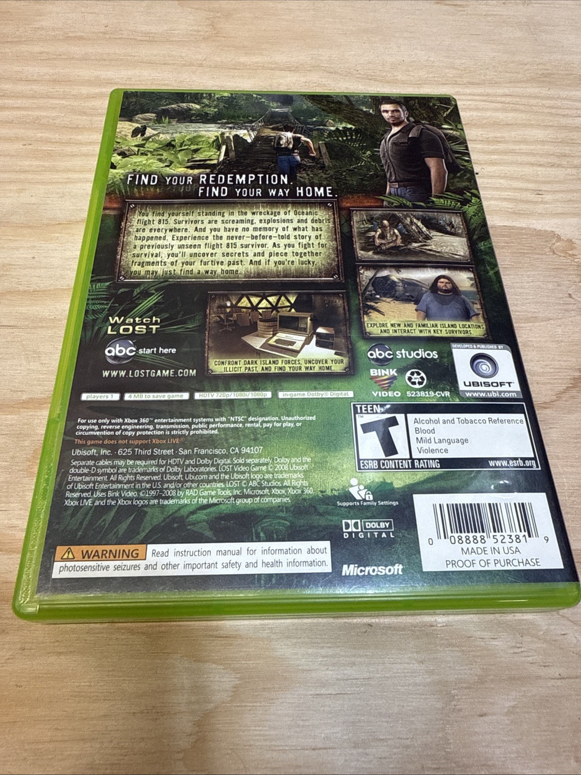Lost: Via Domus (Microsoft Xbox 360, 2008) Verified Working – Fast Shipping!!!