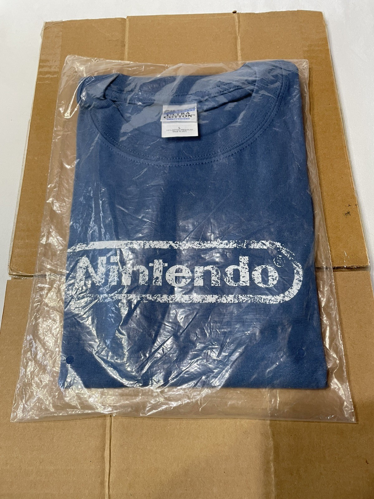 Early 2000’s Nintendo Promotional Blue Short Sleeve T-Shirt Men’s Large New
