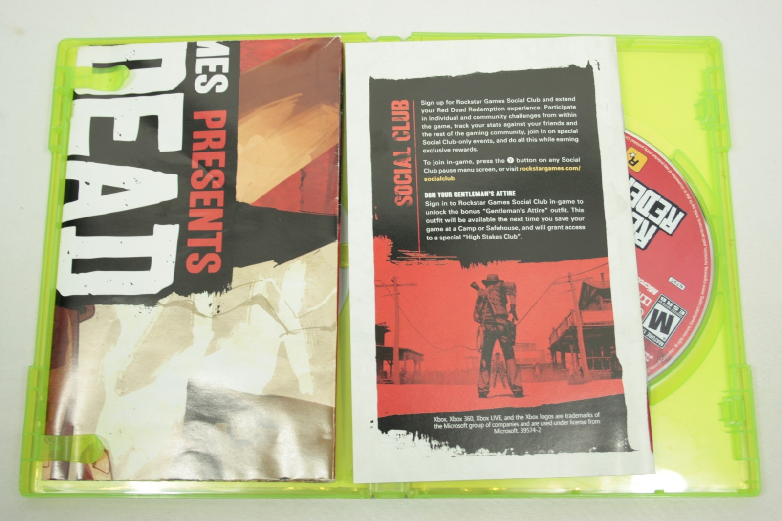 Red Dead Redemption Xbox 360 CIB Platinum Hits Microsoft 2010 Complete with Map