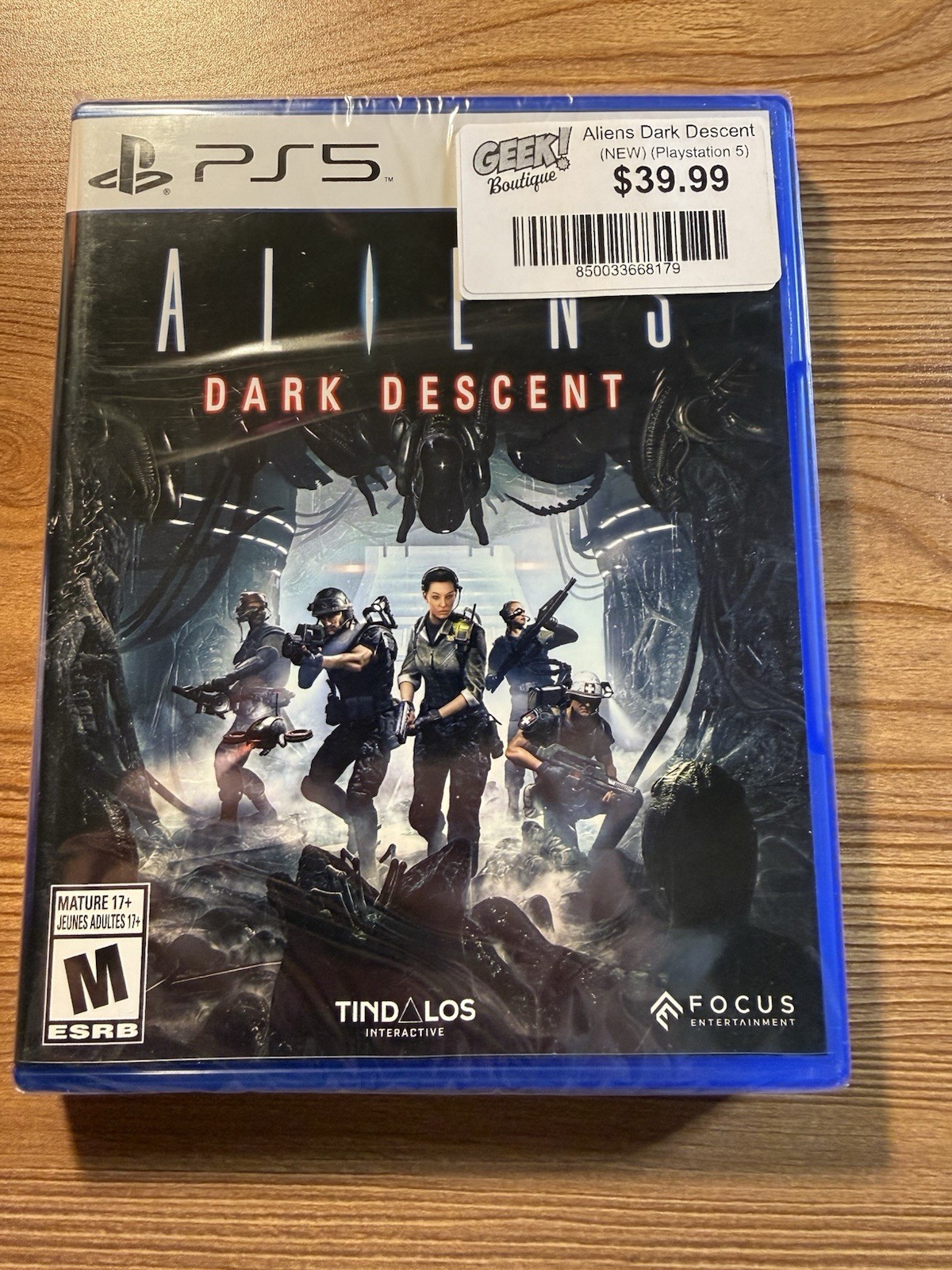 Aliens Dark Descent PS5 Brand New Sealed Protective Case