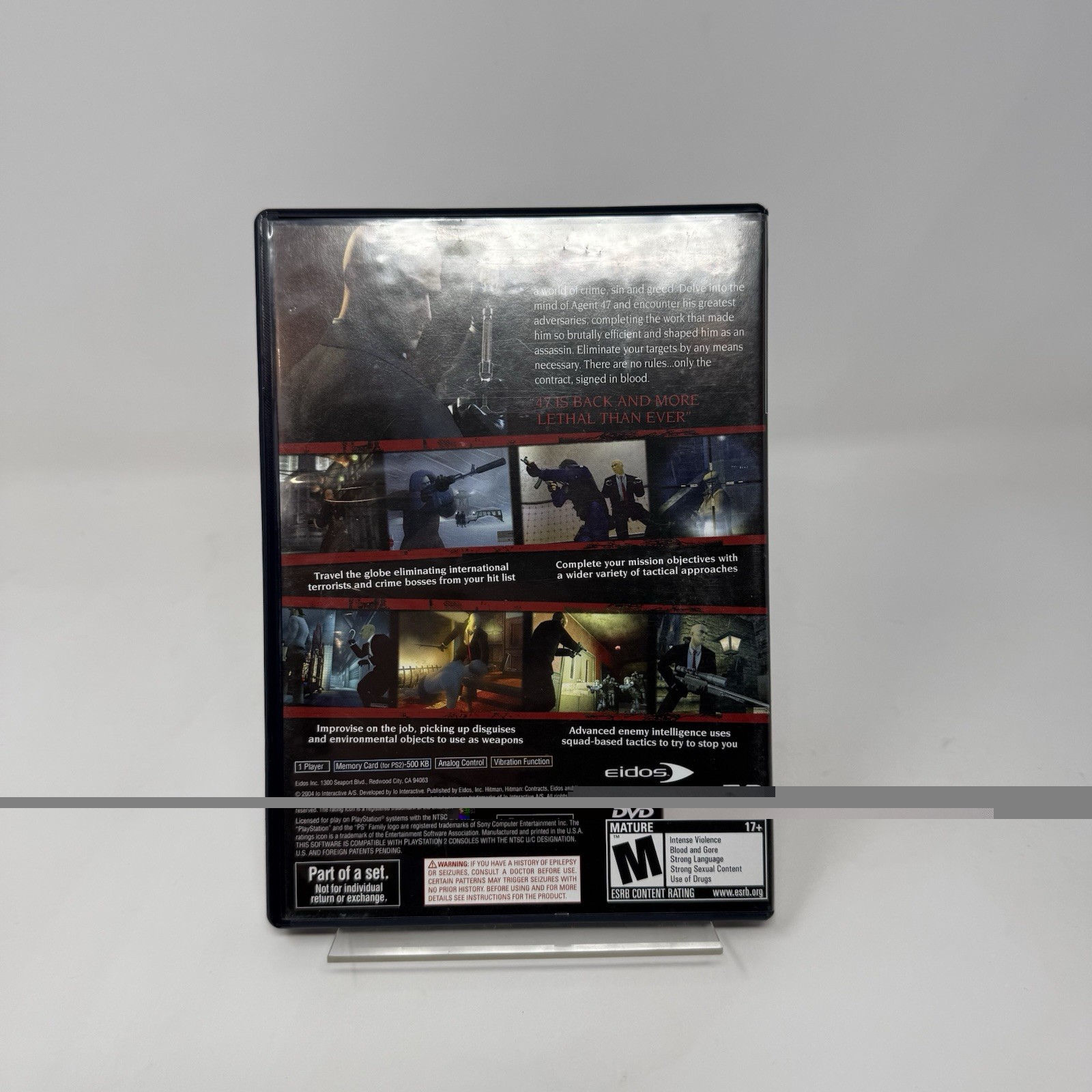 Eidos Hitman Trilogy Action & Adventure M PS2 NTSC-U/C Manual Included Slipcover