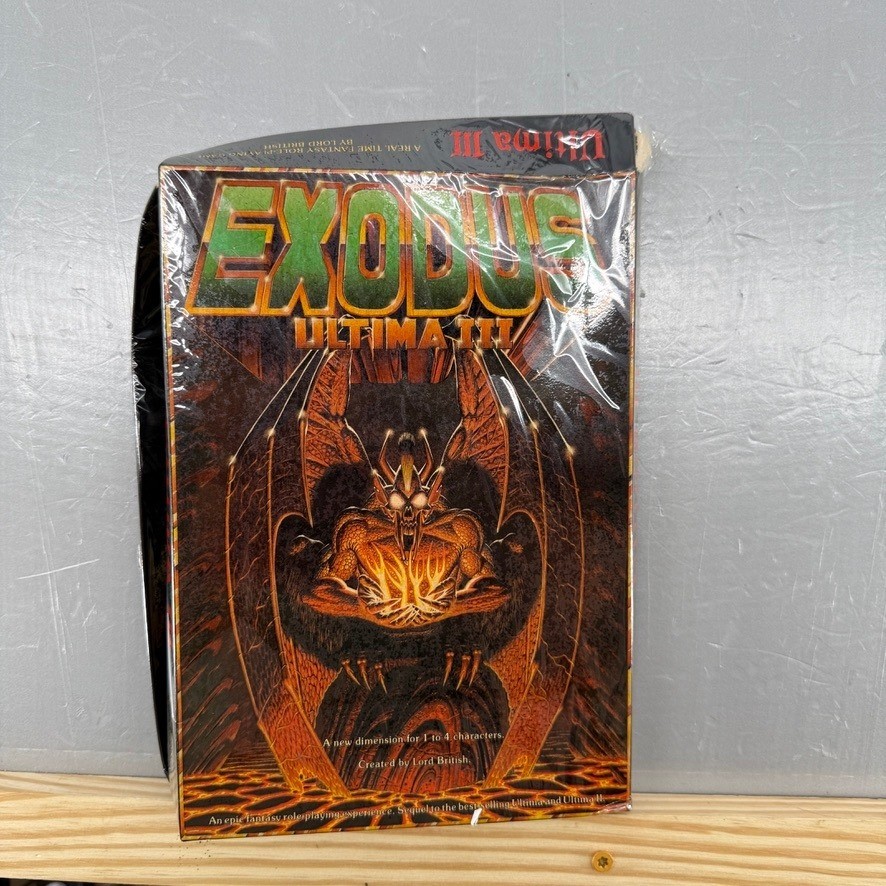 Ultima III Exodus Apple II Origin Systems Lord British 1983 Vintage Big Box RPG
