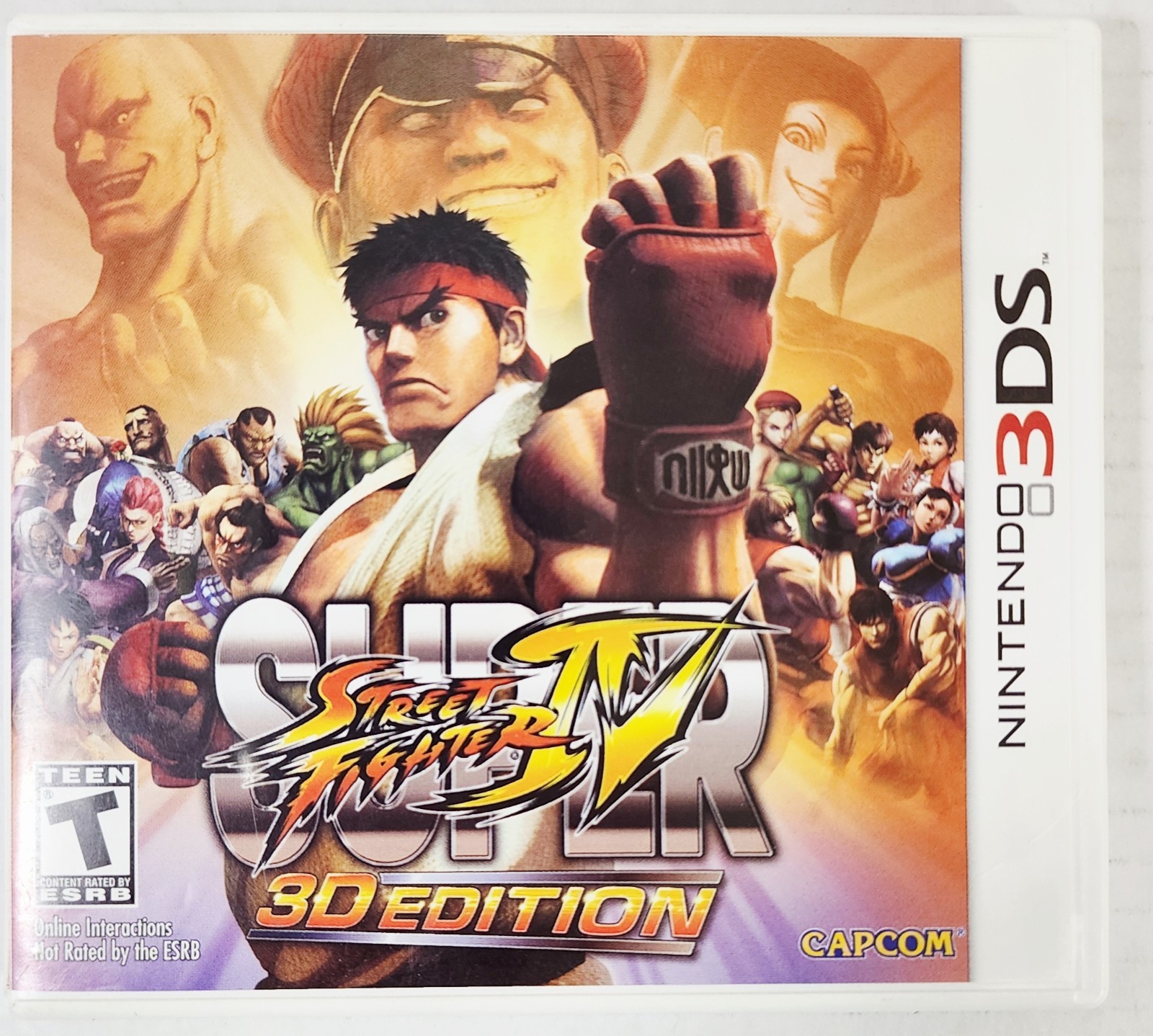 Super Street Fighter IV For Nintendo 3DS, 3D Edition, Complete In Box