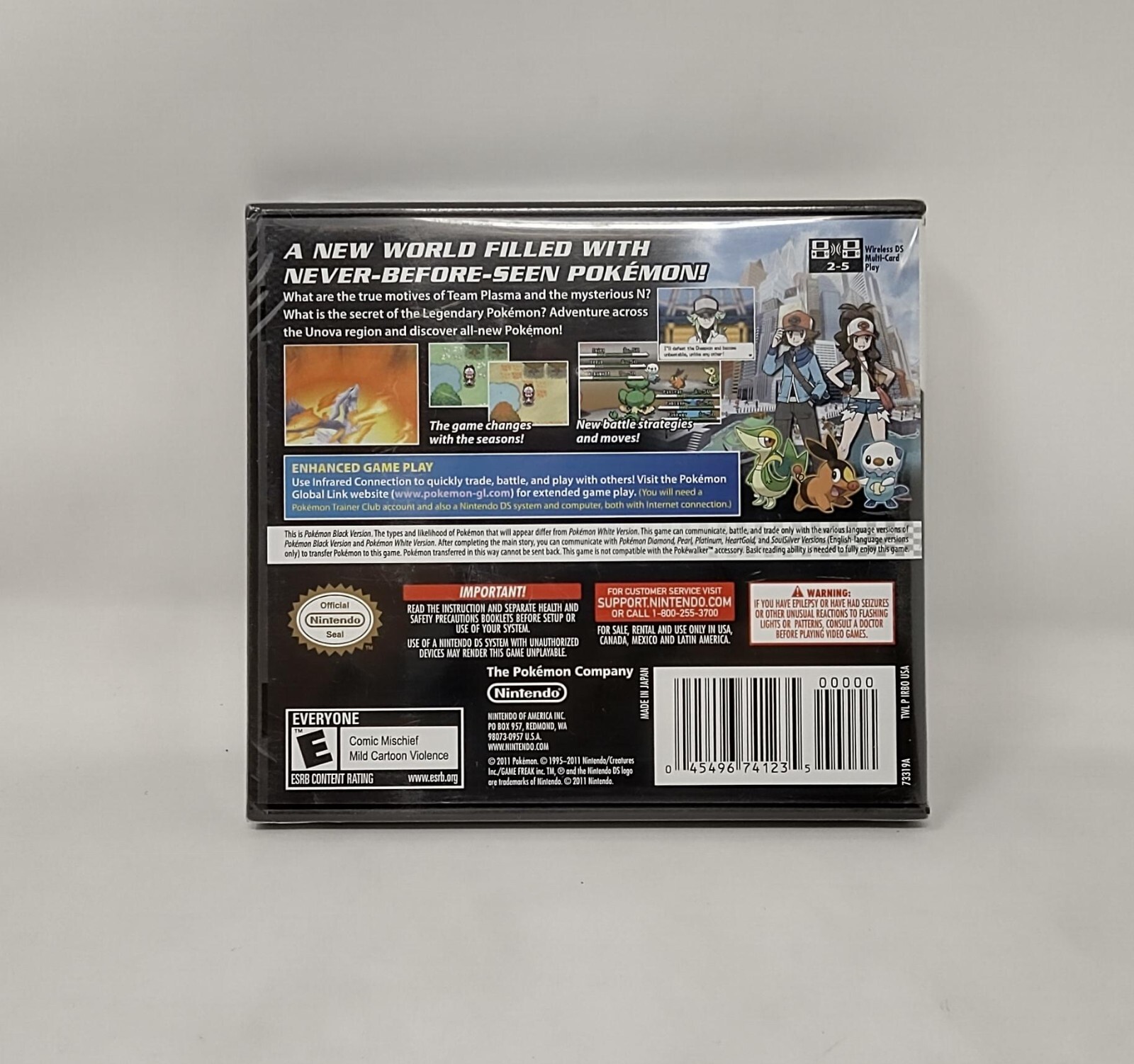 Pokemon Black Version for Nintendo DS *AUTHENTIC*NEW*SEALED*US VERSION* READ!!!