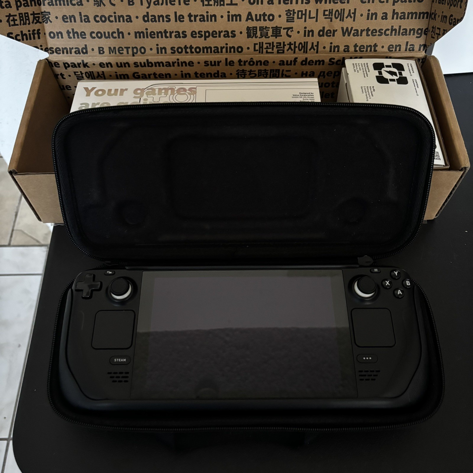 Valve Steam Deck 64gb LCD w/ Original Packaging, Carrying Case, & Power Adapter