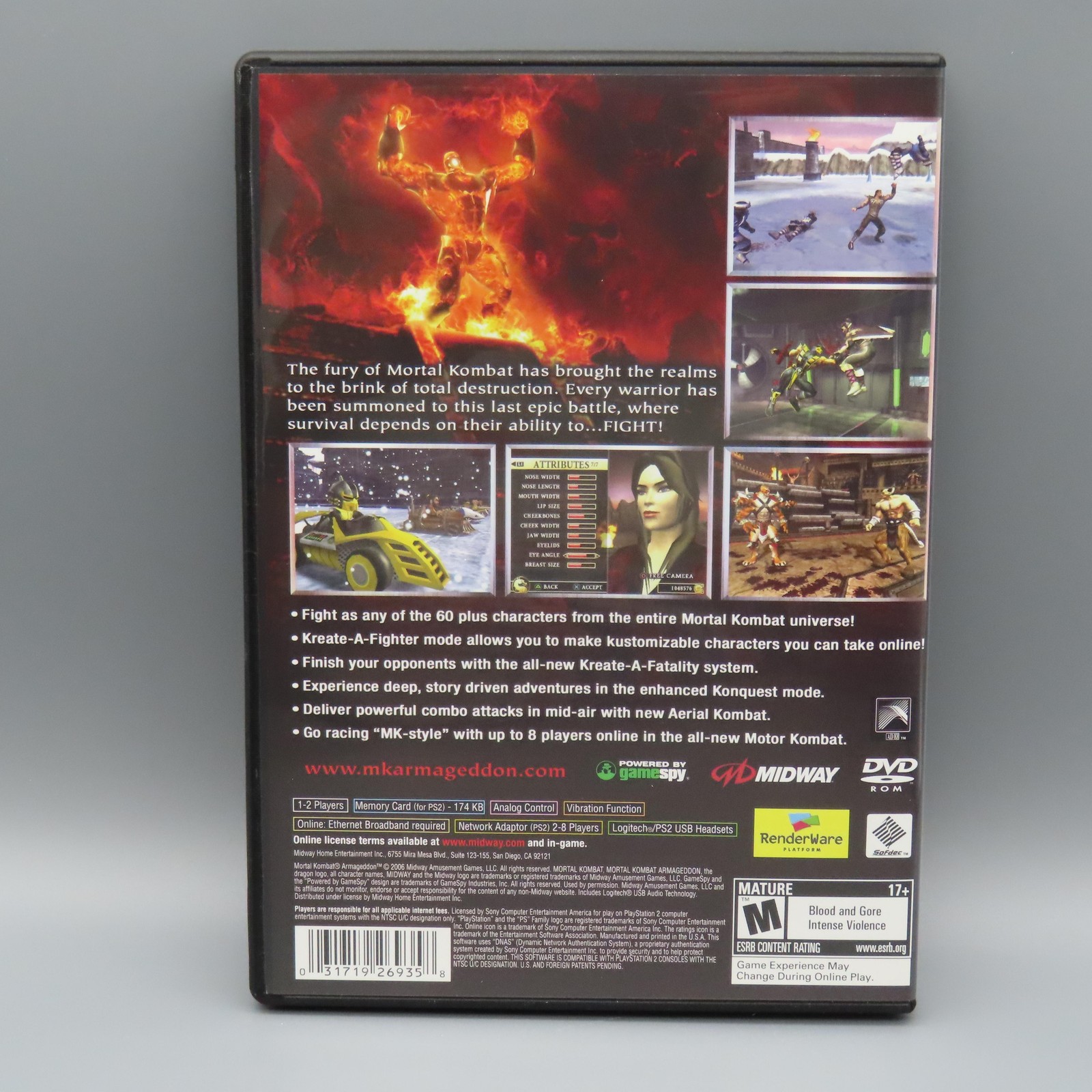 Mortal Kombat Armageddon Sony PlayStation 2 PS2 Video Game Complete CIB Fighting
