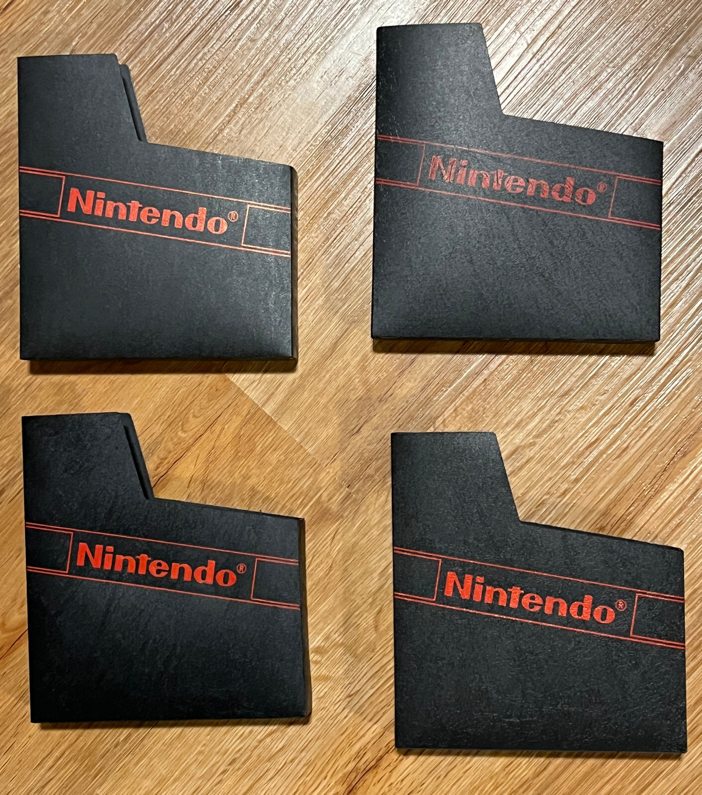NES Nintendo Logo Branded Black Dust Covers Game Sleeves x 9