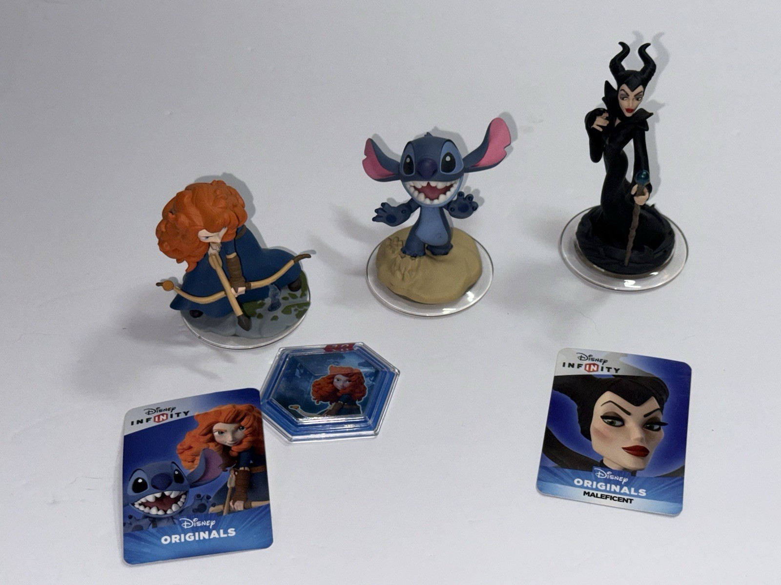 Disney Pixar Infinity 2.0 Brave Merida Stitch And Maleficent