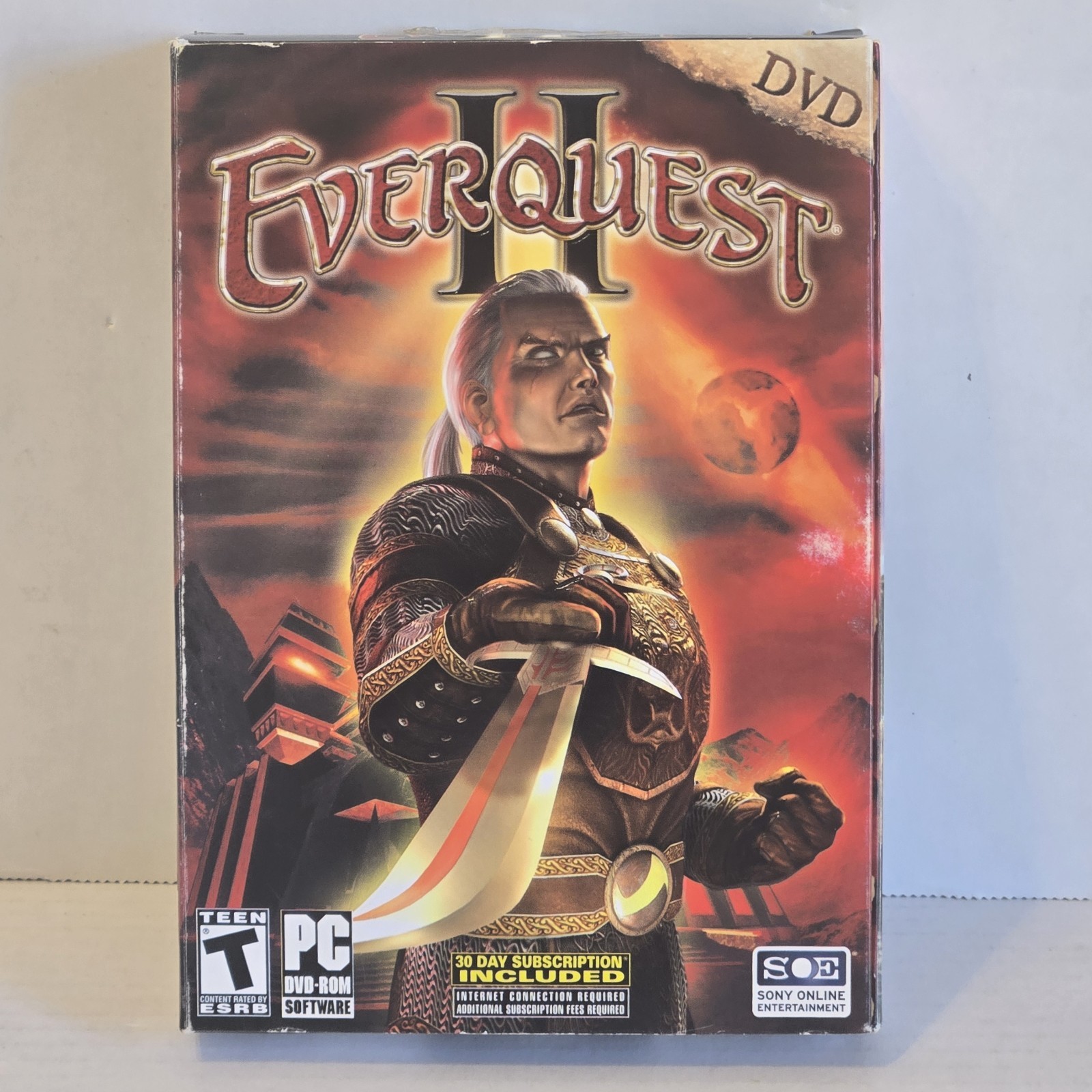 EverQuest 2 II w/Map PC Gaming DVD-ROM 2004 Sony SOE CIB **100% COMPLETE**