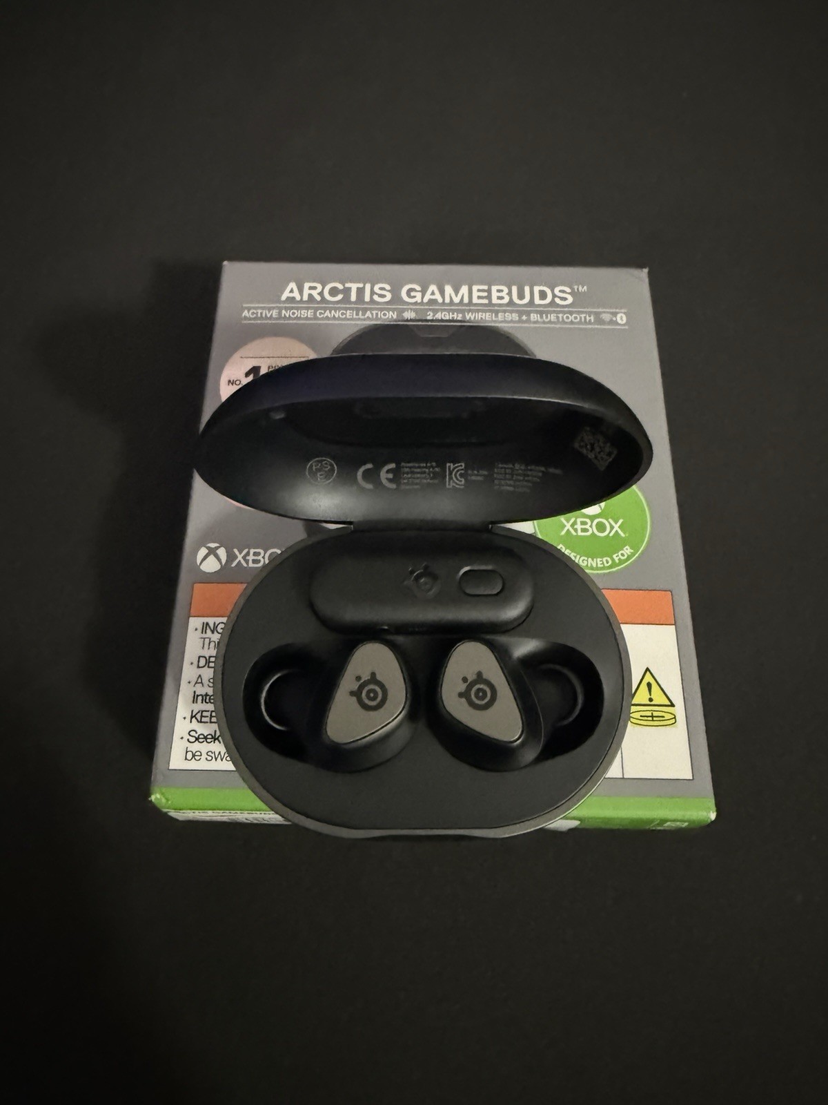 SteelSeries Arctis GameBuds Wireless In-Ear Earbuds w/ ANC Bluetooth Black