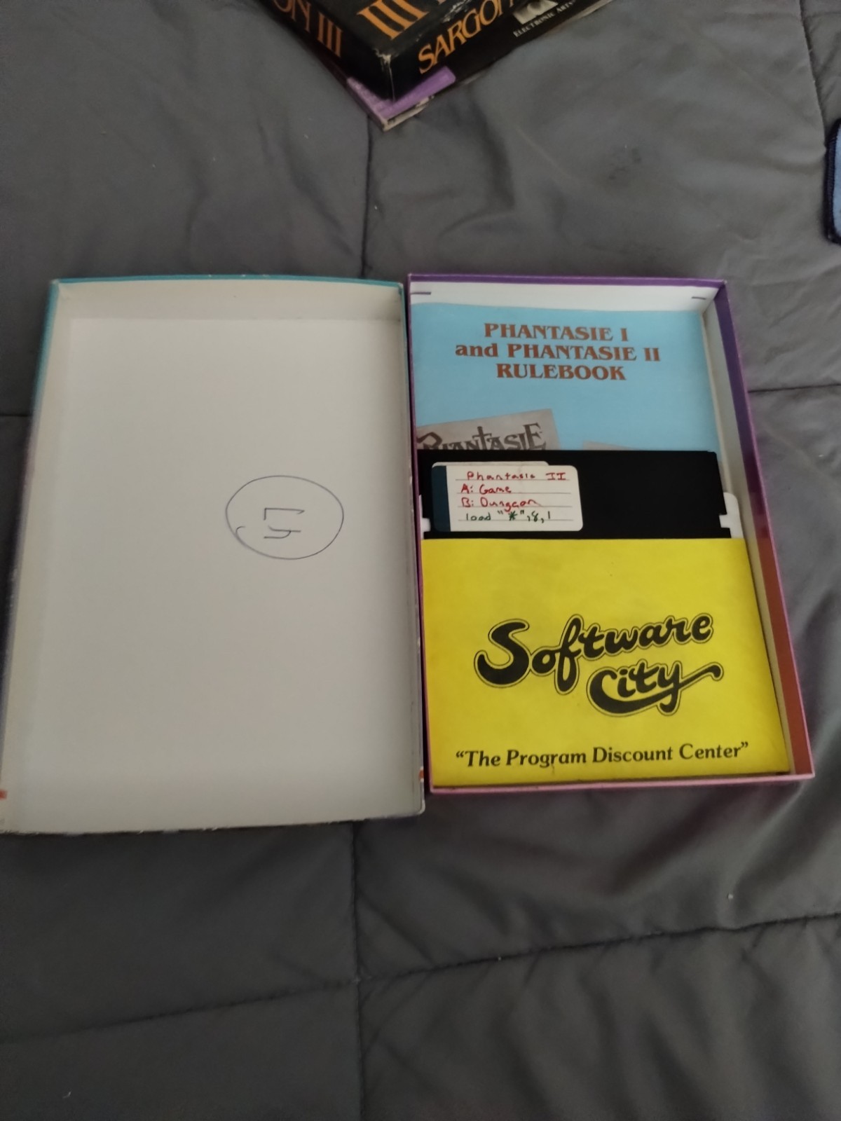 Phantasie II Commodore 64 Complete – Box, Rulebook, Game/Dungeon Disk, Backup Di