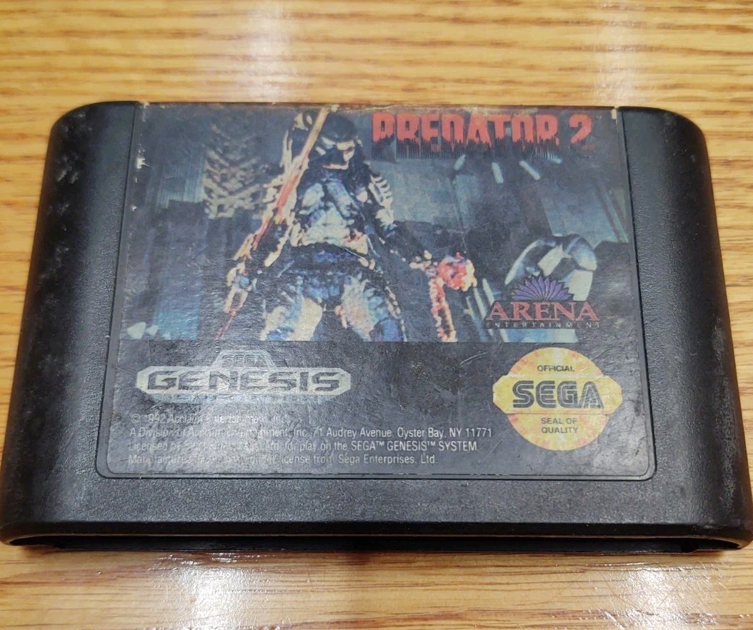 Predator 2 Sega Genesis Authentic *Game Cartridge Only* Tested