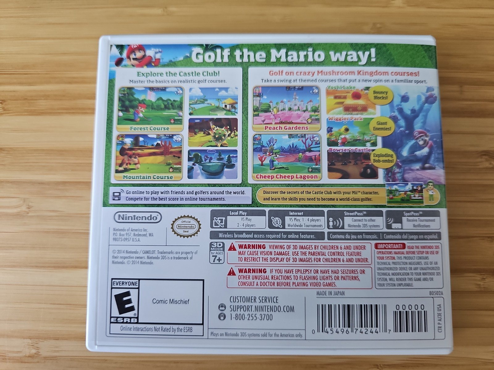 Mario Golf: World Tour (Nintendo 3DS, 2014)